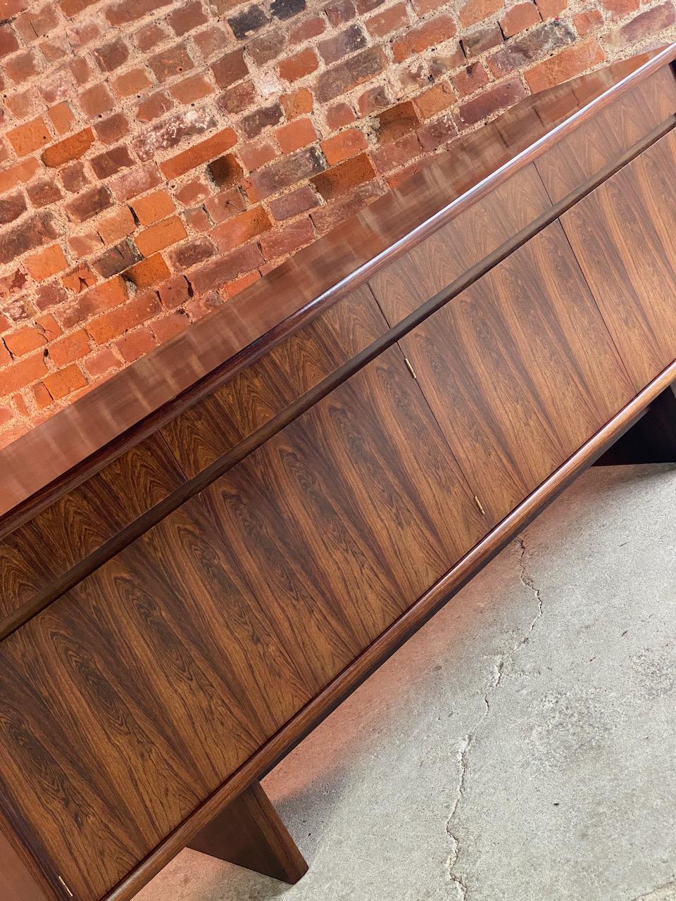 British Gordon Russell Marwood Rosewood Sideboard by Martin Hall, 1973