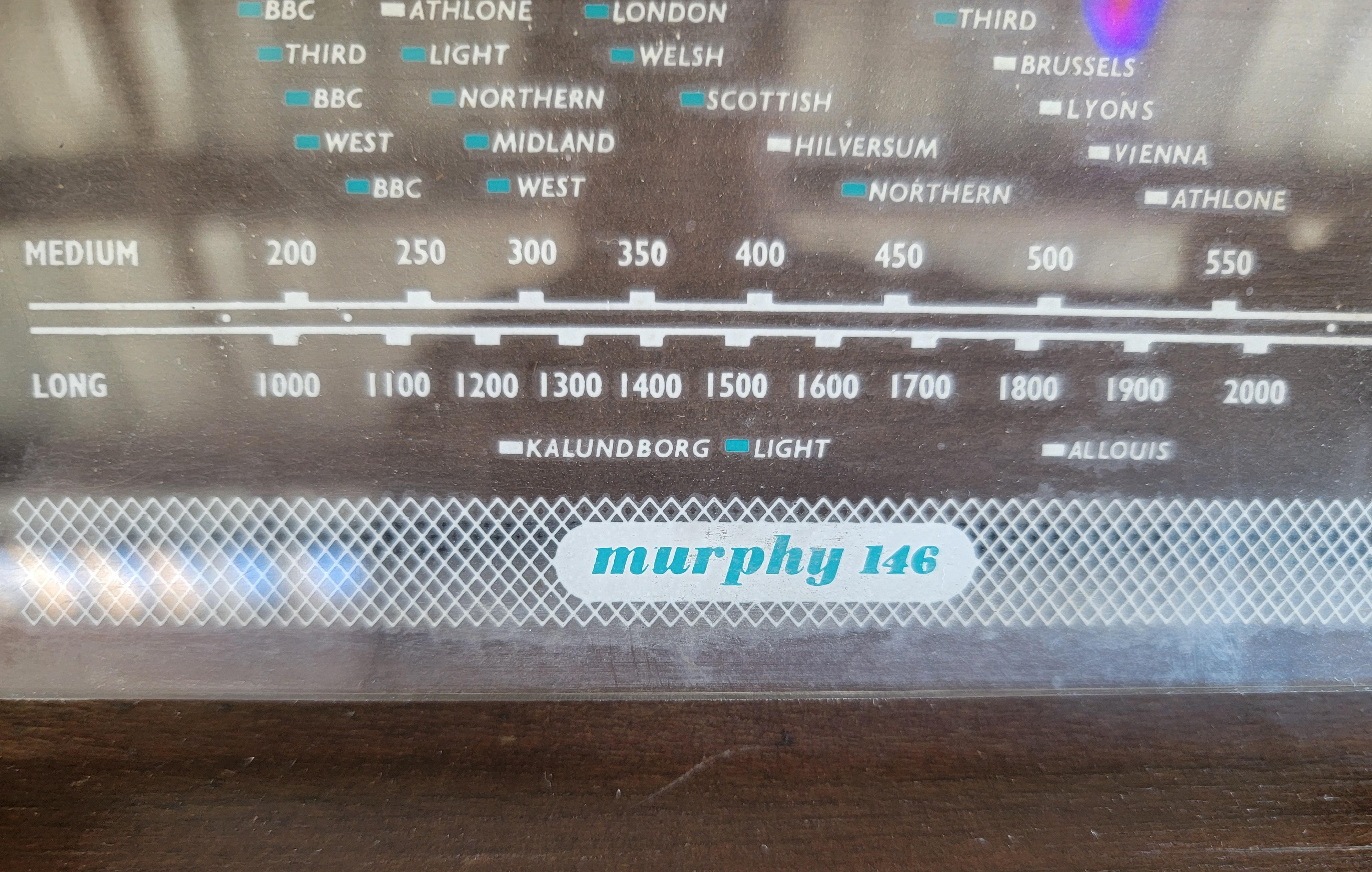 20th Century Gordon Russell Murphy 146 Standing Radio Circa. 1930's