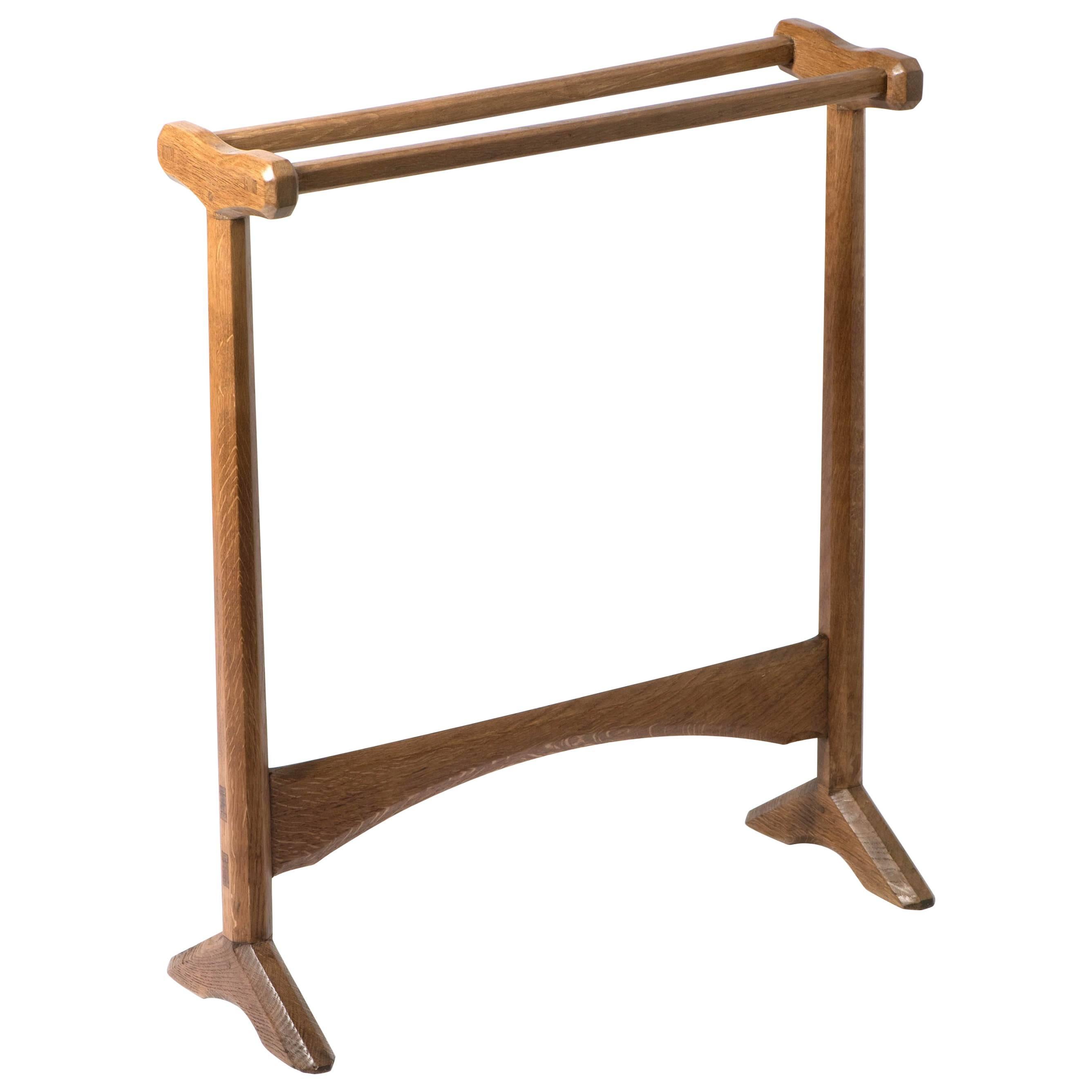 Gordon Russell Oak Towel Rail, England, circa 1925
