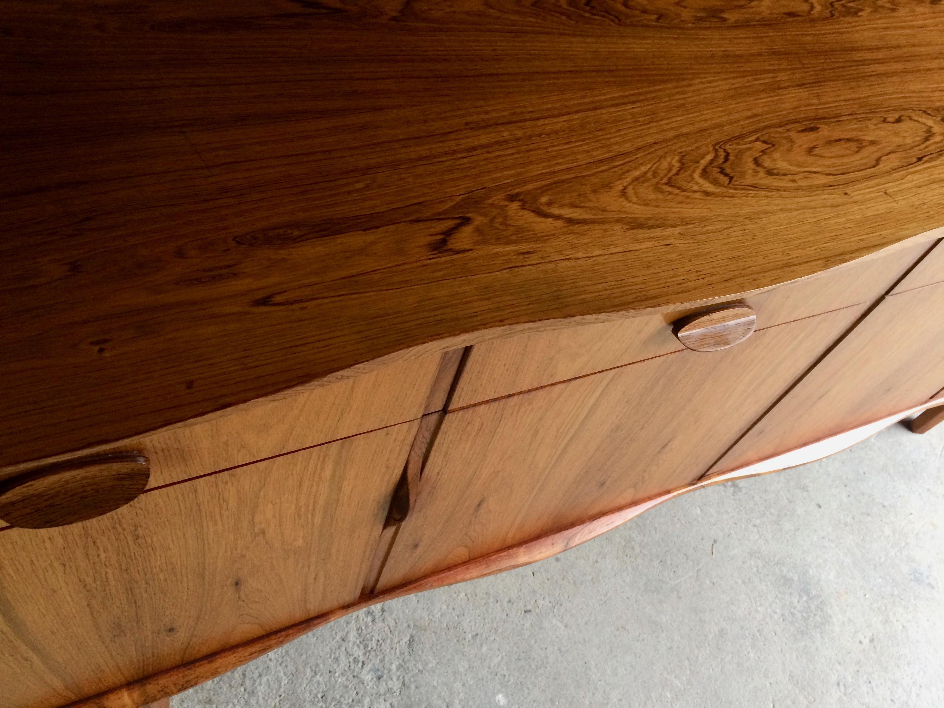 Gordon Russell R818 Rosewood Credenza Sideboard Lee Longlands Burford, 1960s 3