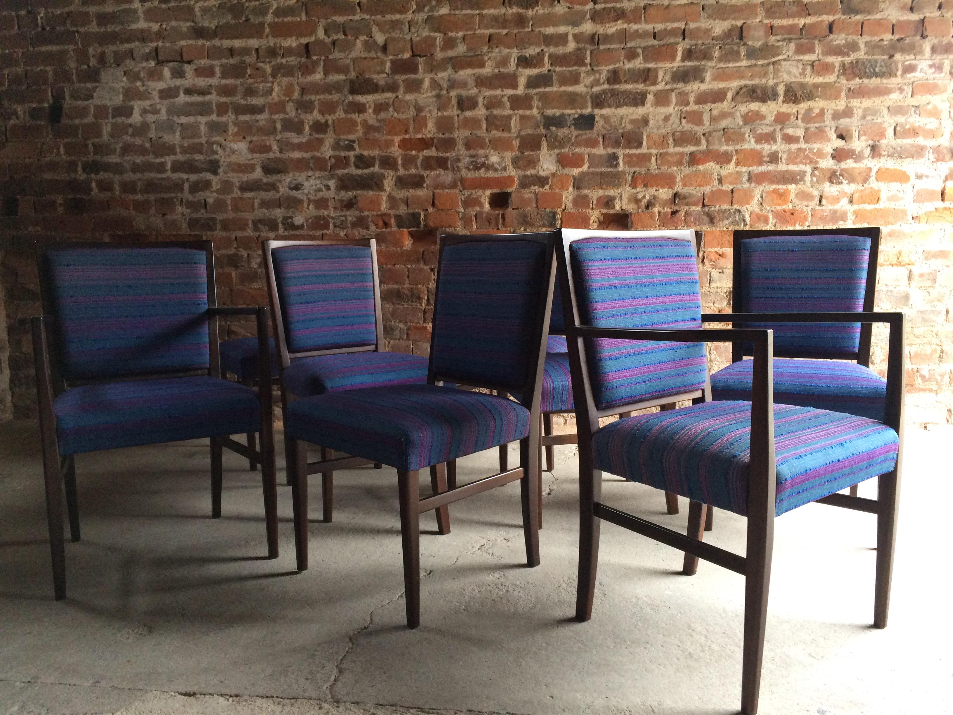 Late 20th Century Gordon Russell Rosewood Dining Chairs Set of 8 Martin Hall Marwood Range, 1970s