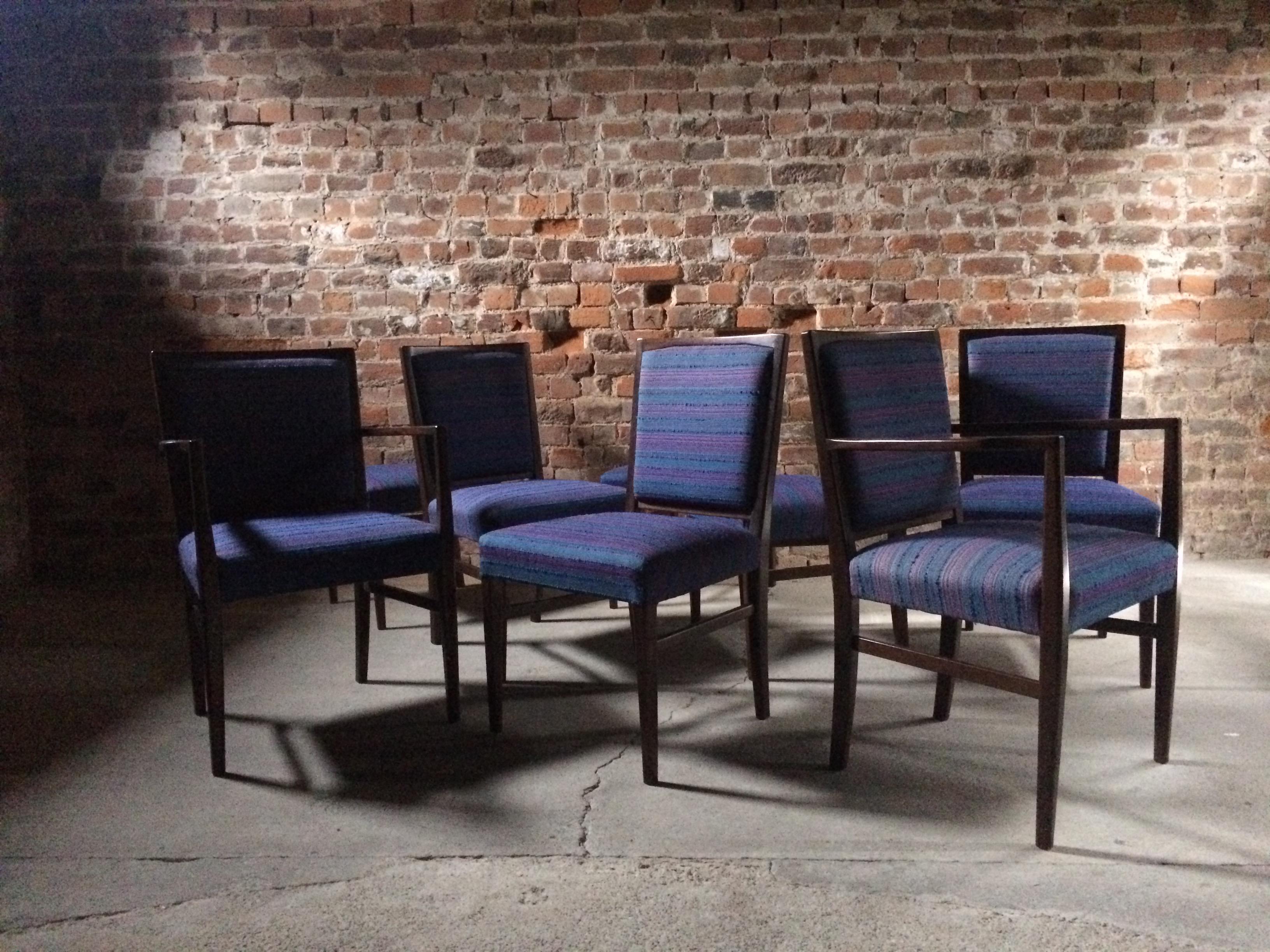Gordon Russell Rosewood Dining Chairs Set of 8 Martin Hall Marwood Range, 1970s 2