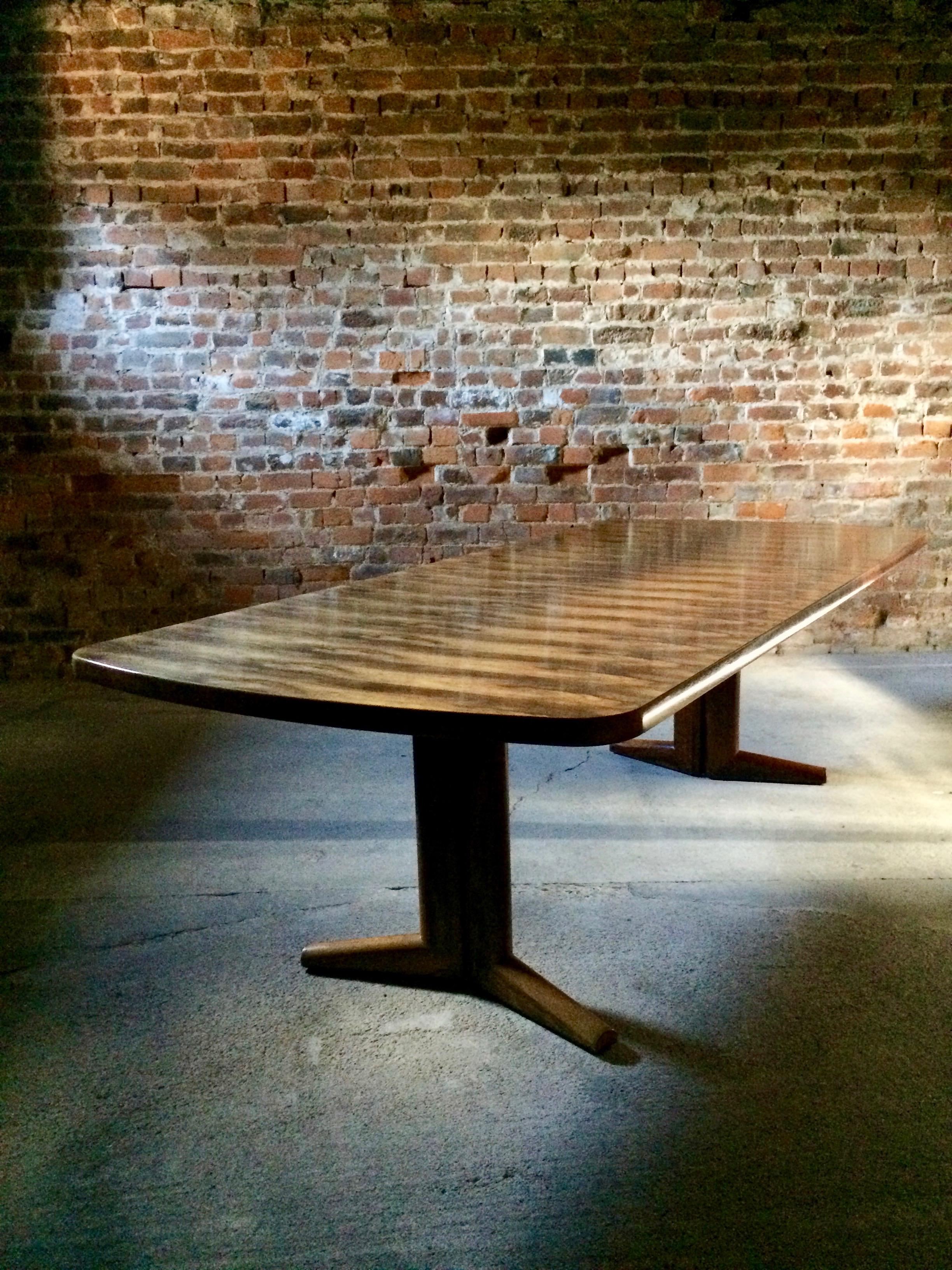 Late 20th Century Gordon Russell Rosewood Dining Table Boardroom Martin Hall Marwood Range