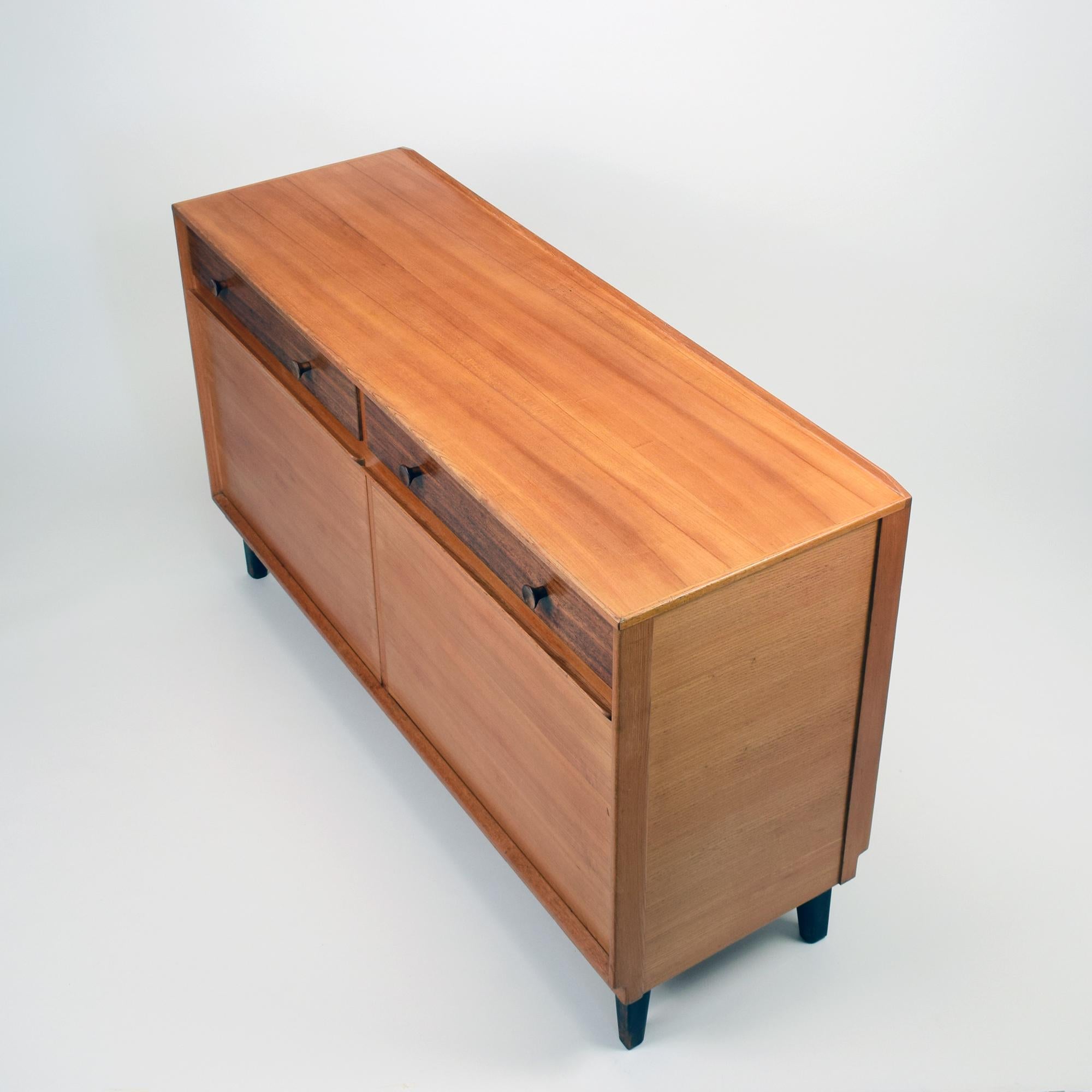 British Gordon Russell Sideboard, 1958, Super Functional Mid-Century Elm and Rosewood