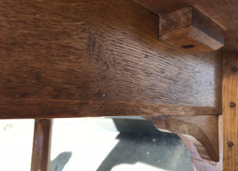 Gordon Russell, Arts and Crafts Cotswold School Oak Hayrake Stretcher ...