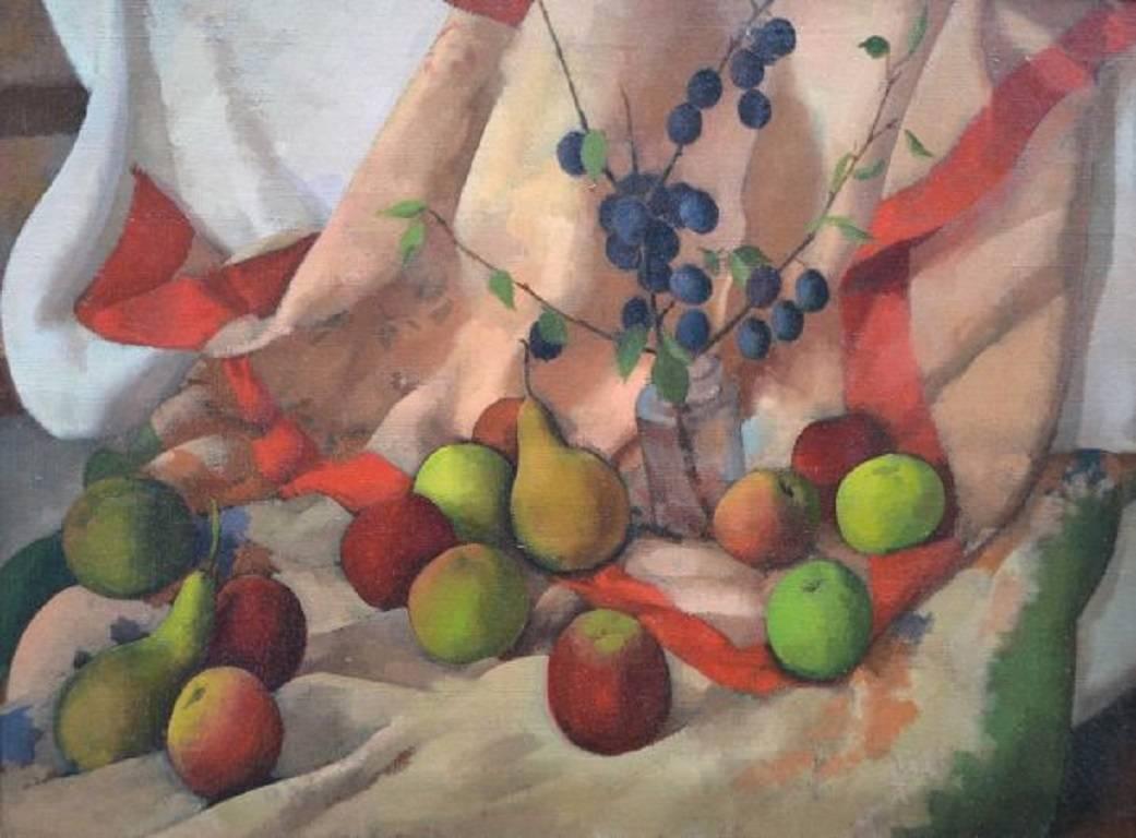 Gordon Scott Still-Life Painting - Autumn Fruits