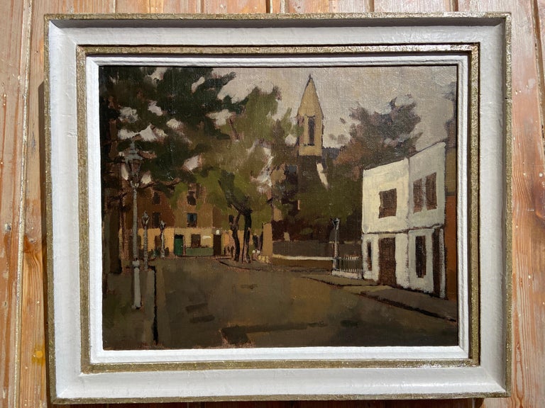 Gordon Scott Christchurch Street, Chelsea, 20th Century Urban Oil For