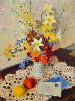 The Sideboard, 20th Century Signed Oil Still Life