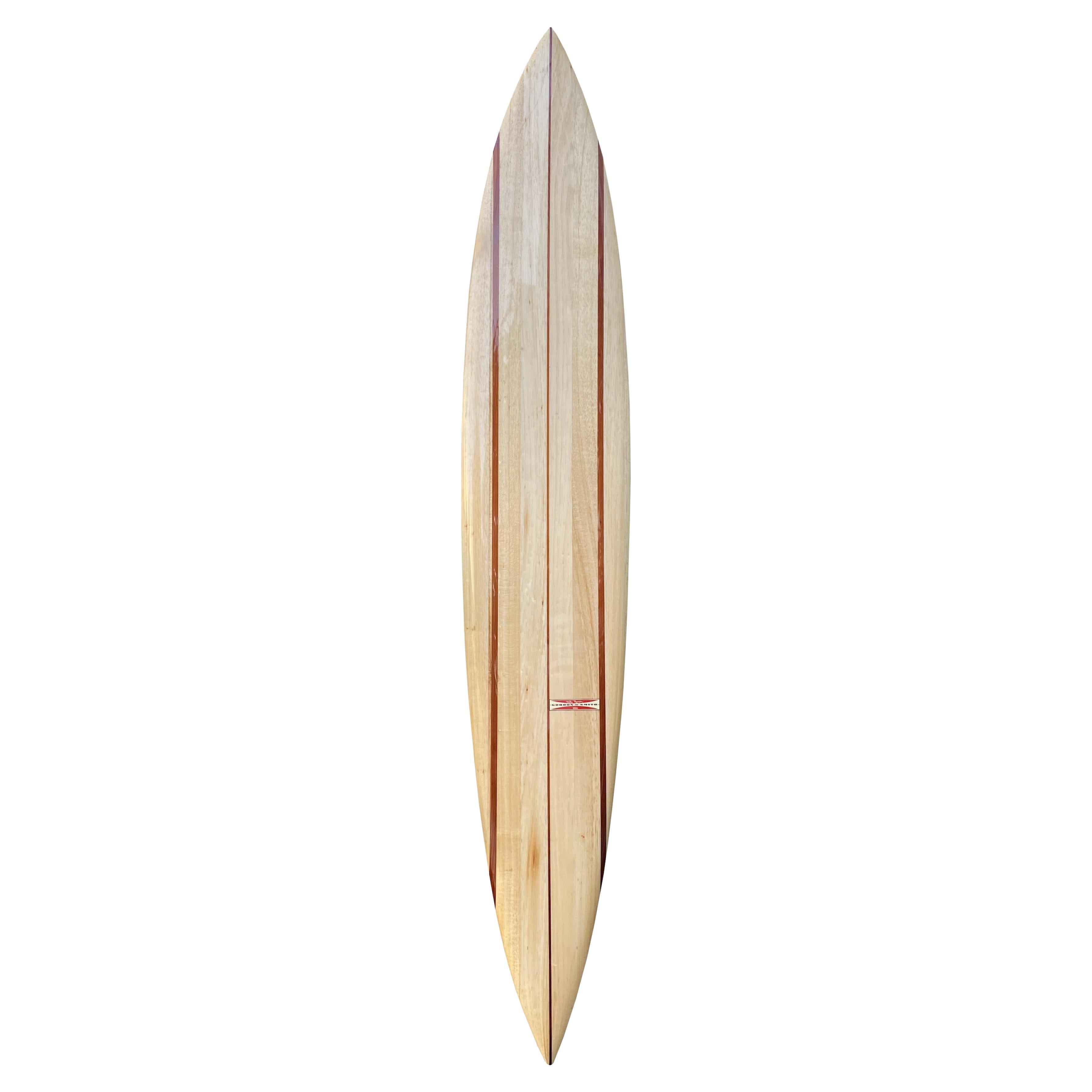 Gordon and Smith Balsawood Big Wave Surfboard by Mike Hynson at