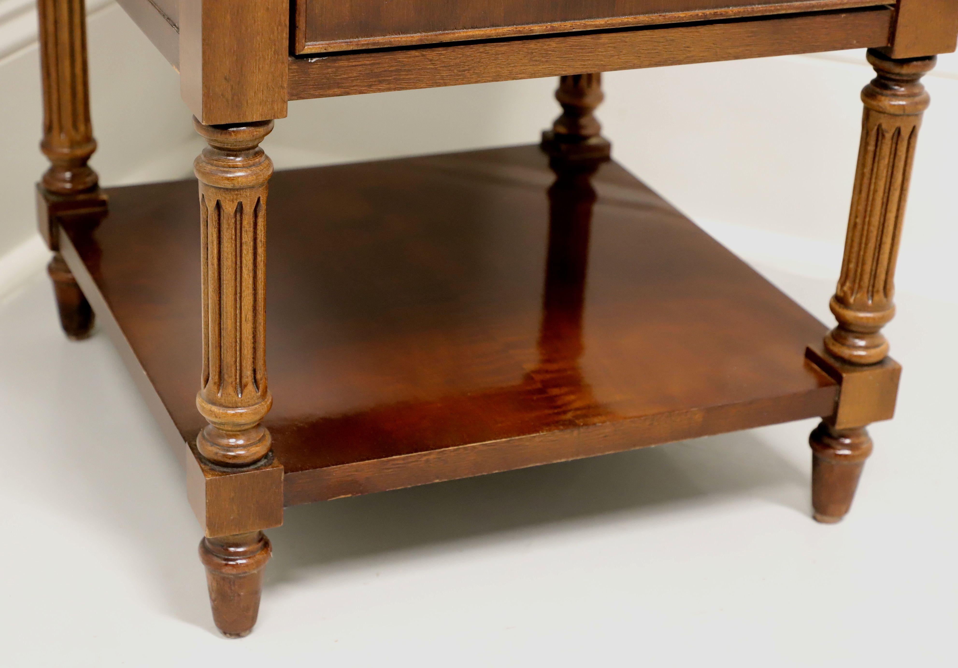 Brass GORDON'S French Louis XVI Mahogany Telephone / End Table