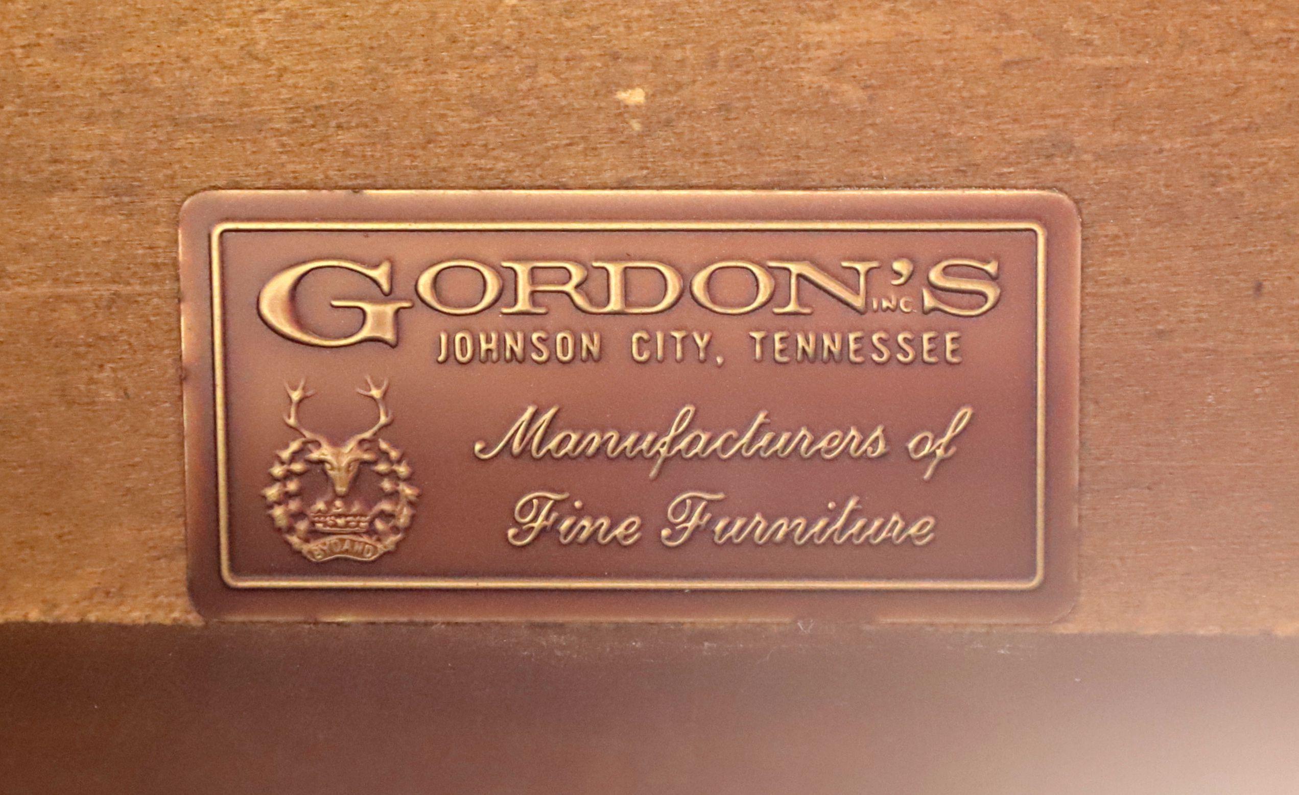 Console de canapé Chippendale en acajou flammé de Gordon de la fin du XXe siècle en vente 2
