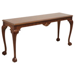 GORDON
S Late 20th Century Flame Mahogany Chippendale Console Sofa Table