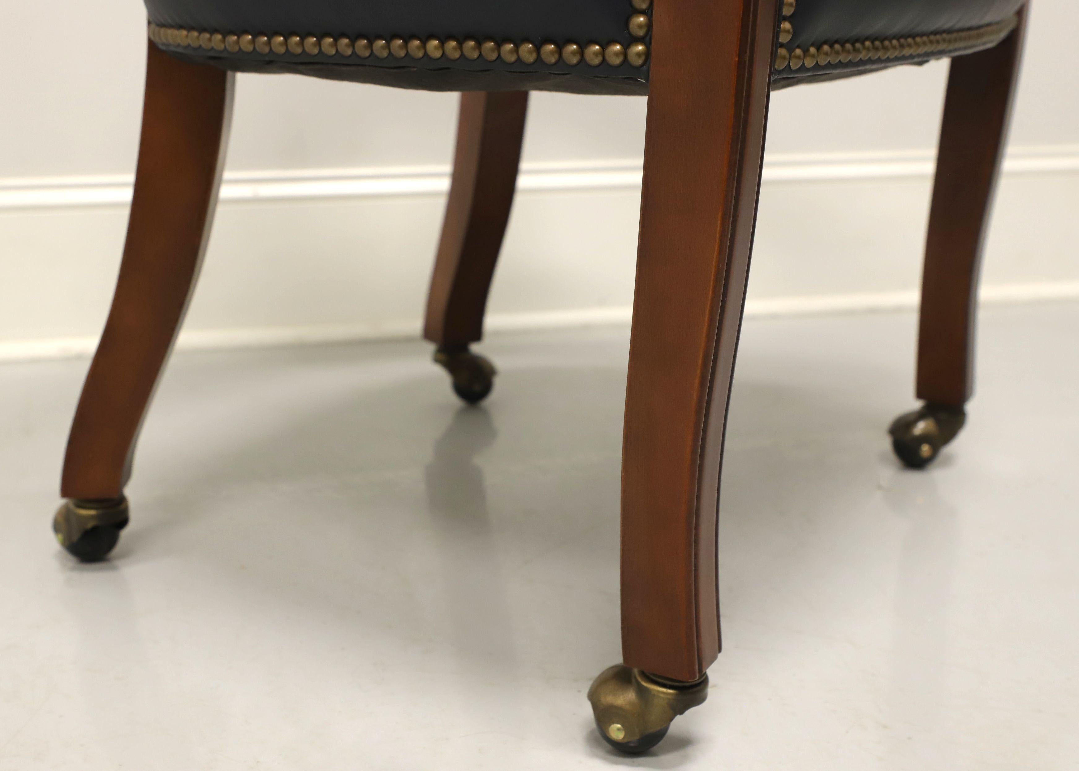 GORDON’S Late 20th Century Leather Club Chairs on Casters - Pair A 4