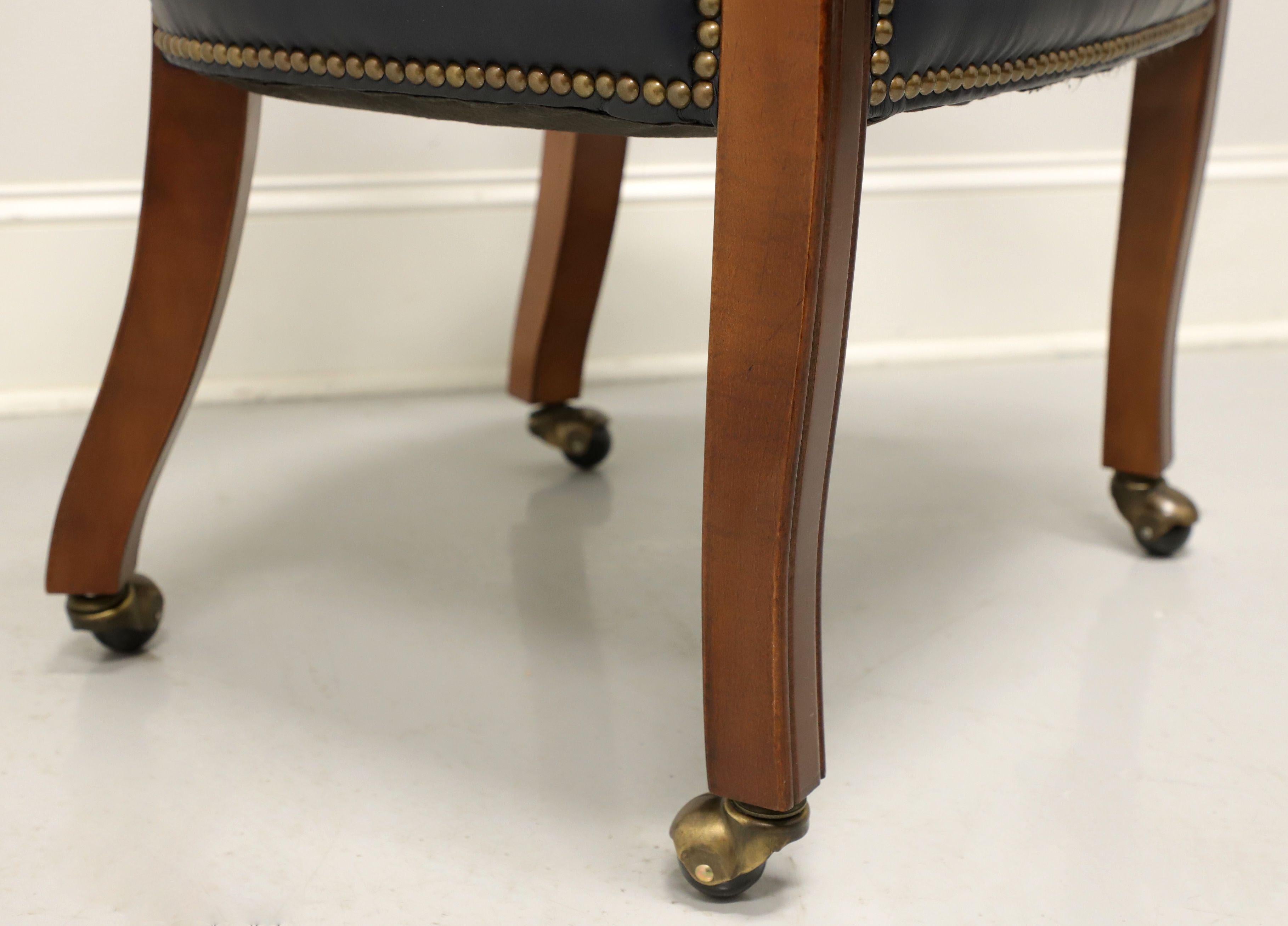 GORDON’S Late 20th Century Leather Club Chairs on Casters - Pair B 4