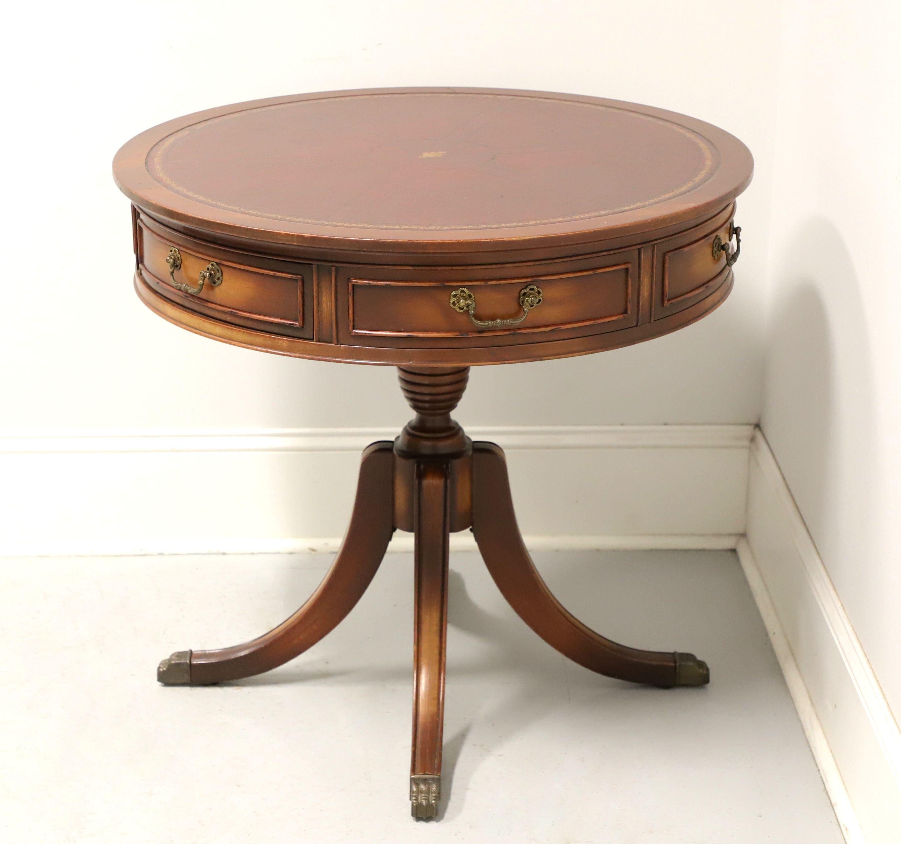 Other GORDON'S Late 20th Century Mahogany & Leather Drum Side Table