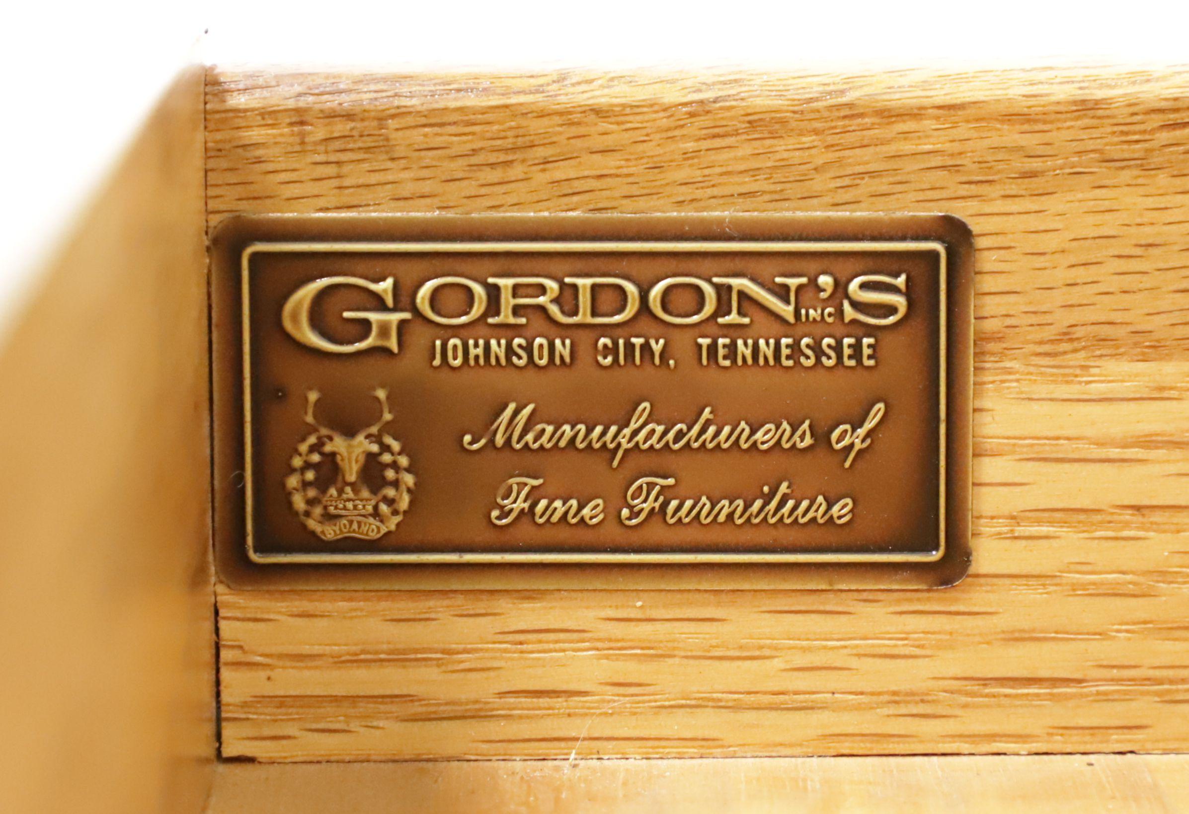 GORDON'S Late 20th Century Oak Transitional Console Sofa Tisch im Angebot 4