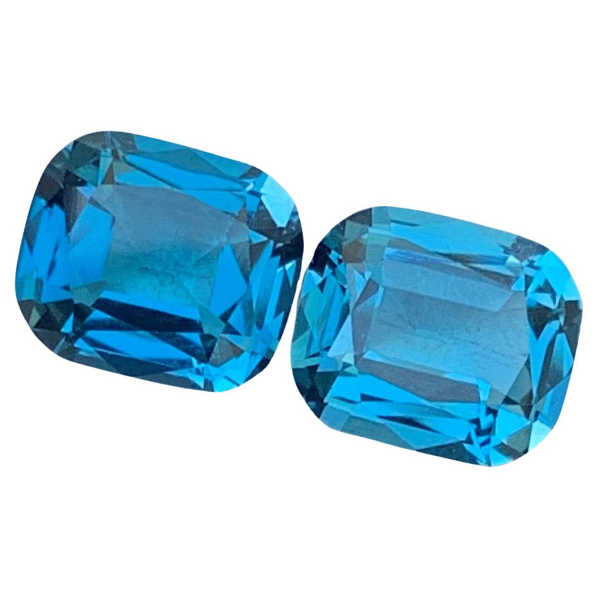 Goregous Loose London Blue Topaz Matching Pairs for Earrings Jewelry