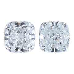 Gorgeous 1.02ct Ideal Cut Pair of Cushion-Shaped Diamonds - GIA Certified