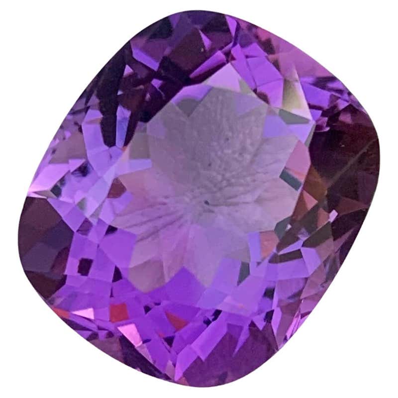 Amethyst Purple Raspberry Vitreous Purple Amethyst 10.50 Carats Kite-Like Cut Natural Brazilin ...