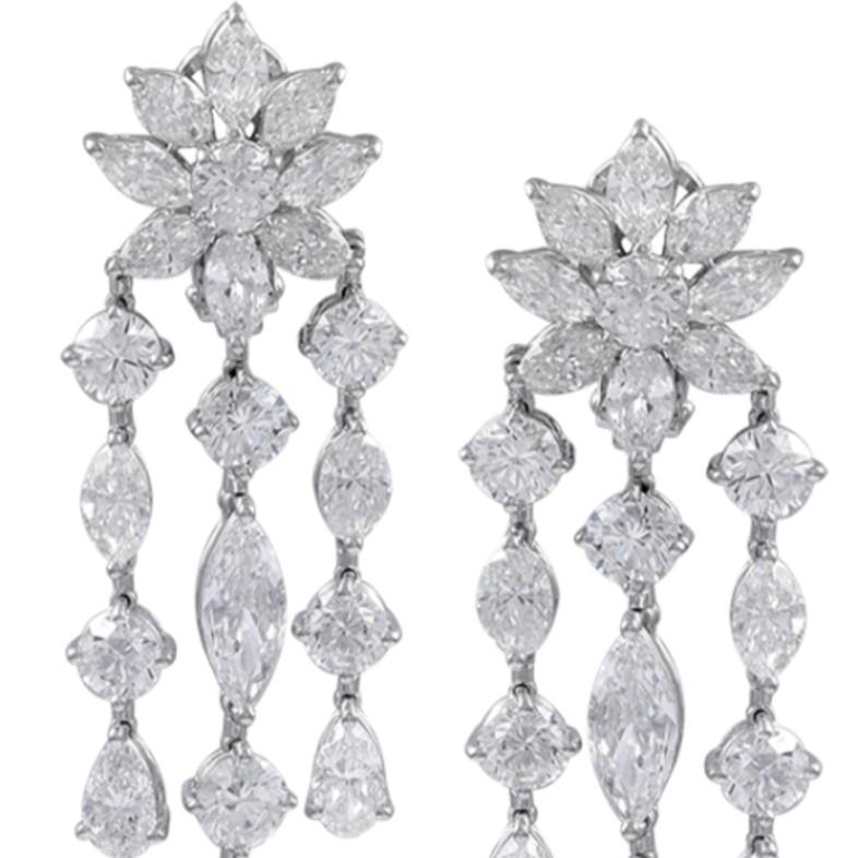 All diamond earrings with the total carat weight of 12.94 by Sophia D.

Sophia D by Joseph Dardashti LTD has been known worldwide for 35 years and are inspired by classic Art Deco design that merges with modern manufacturing techniques.