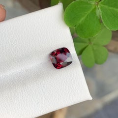 Gorgeous 1.40 Carat Cushion Shape Natural Loose Red Burmese Spinel Gemstone