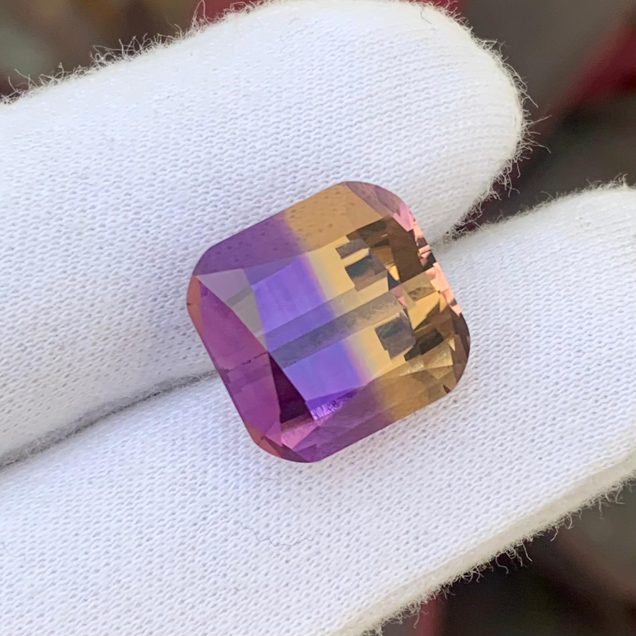 Gorgeous 14.25 Carat Loose Ametrine from Bolivia For Sale 3