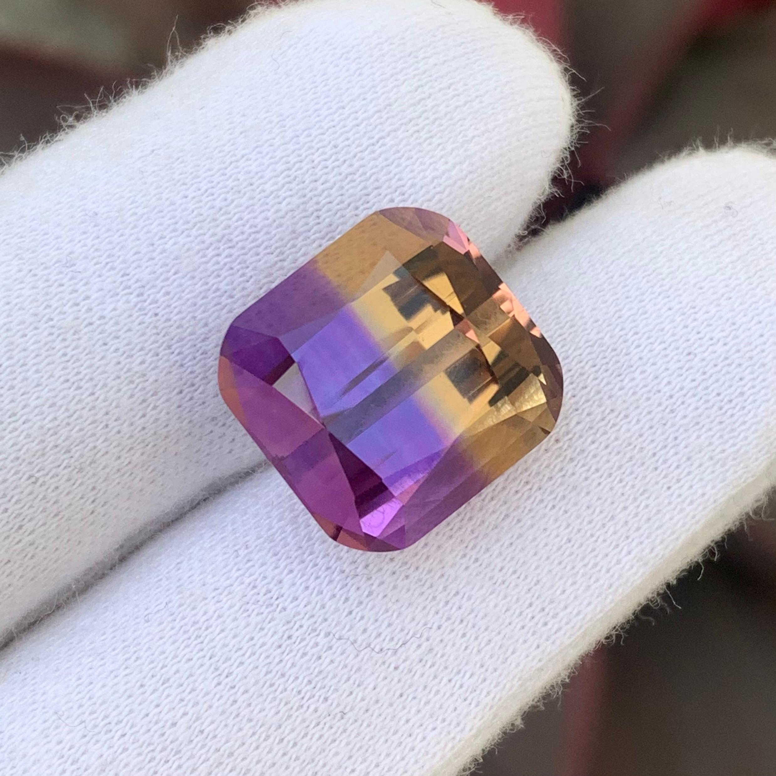 Gorgeous 14.25 Carat Loose Ametrine from Bolivia For Sale 2