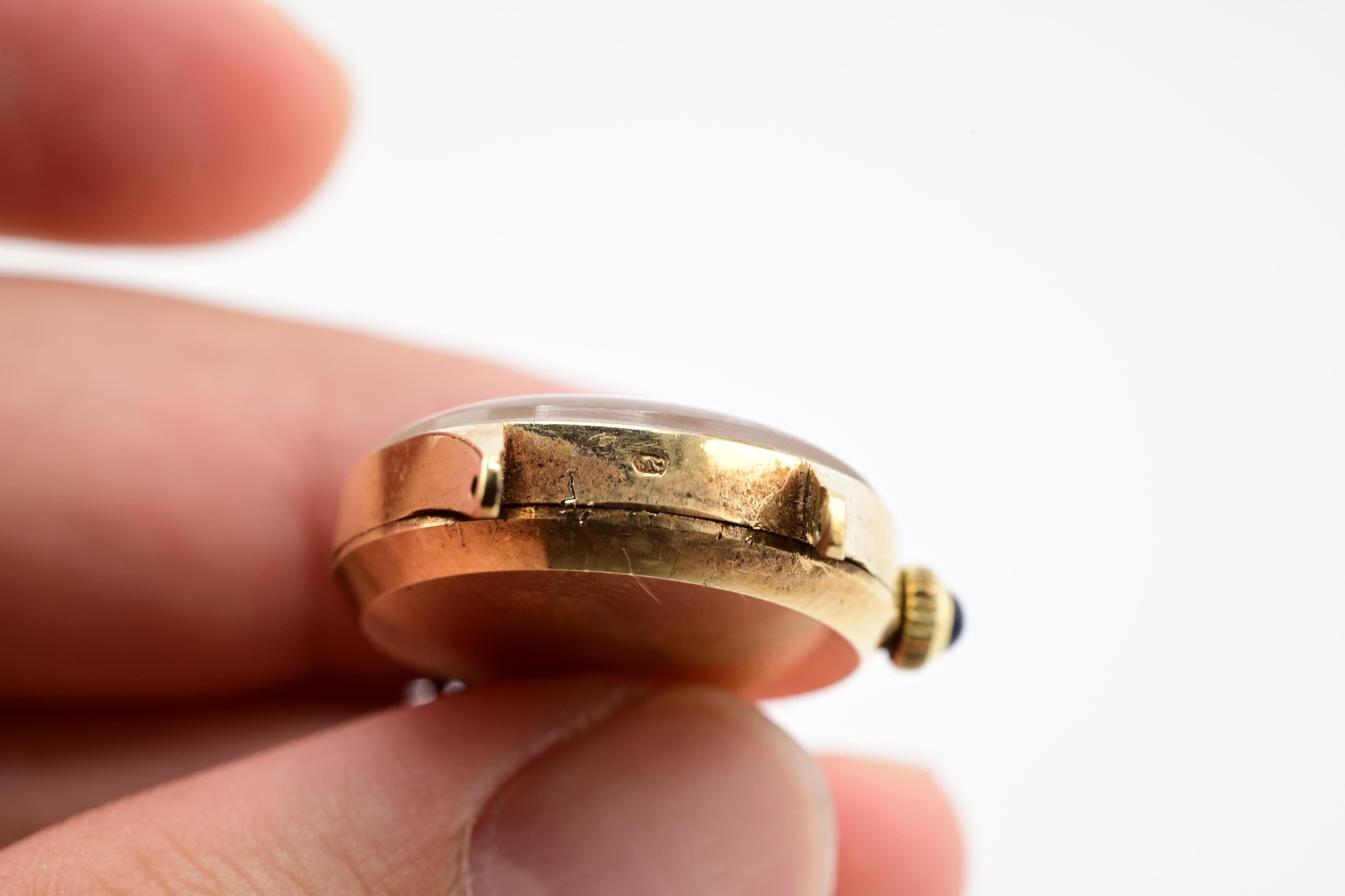 Gorgeous 14K Yellow Gold Cartier For Concord Manual Winding For Sale 8