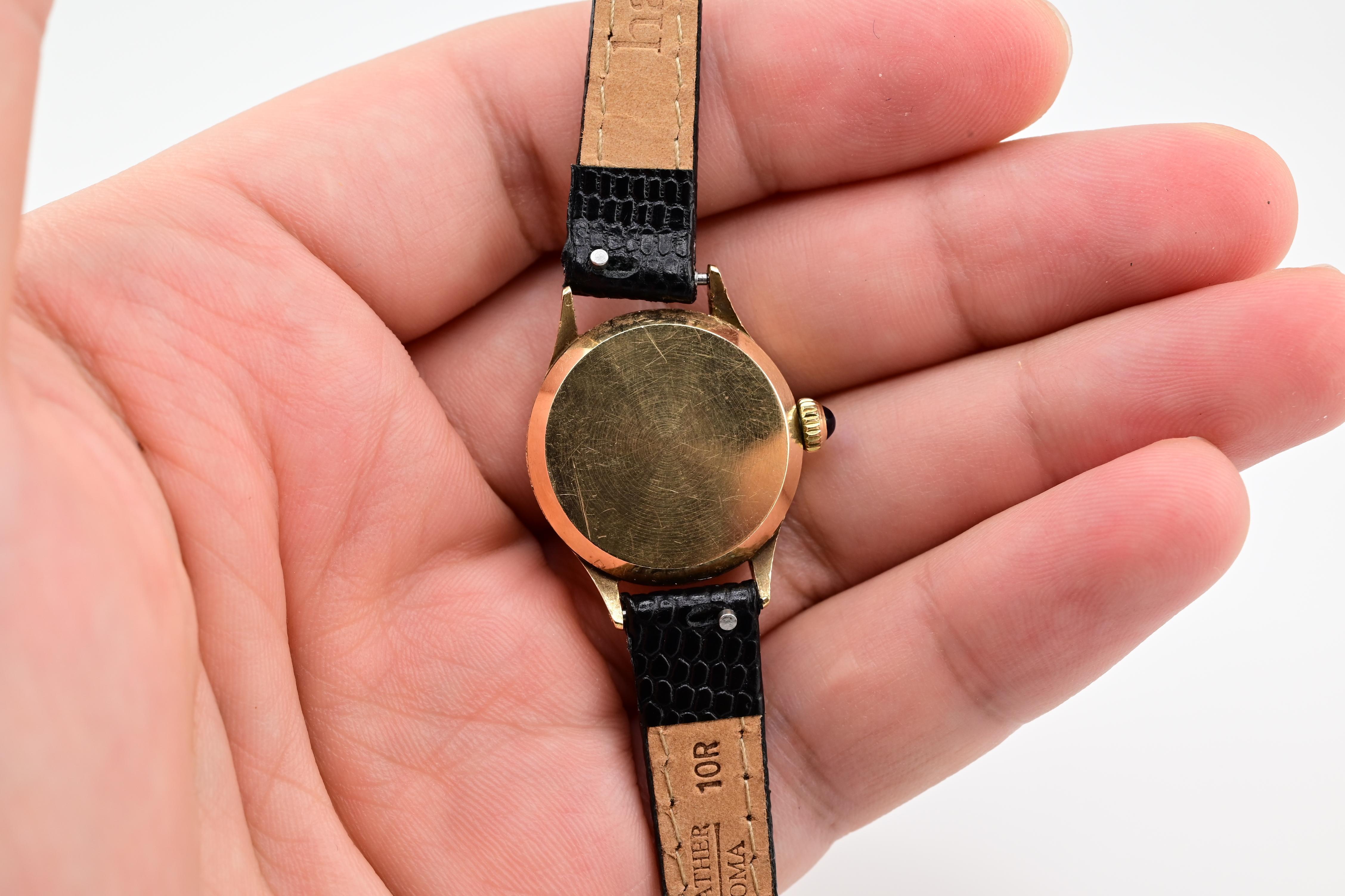Gorgeous 14K Yellow Gold Cartier For Concord Manual Winding For Sale 4