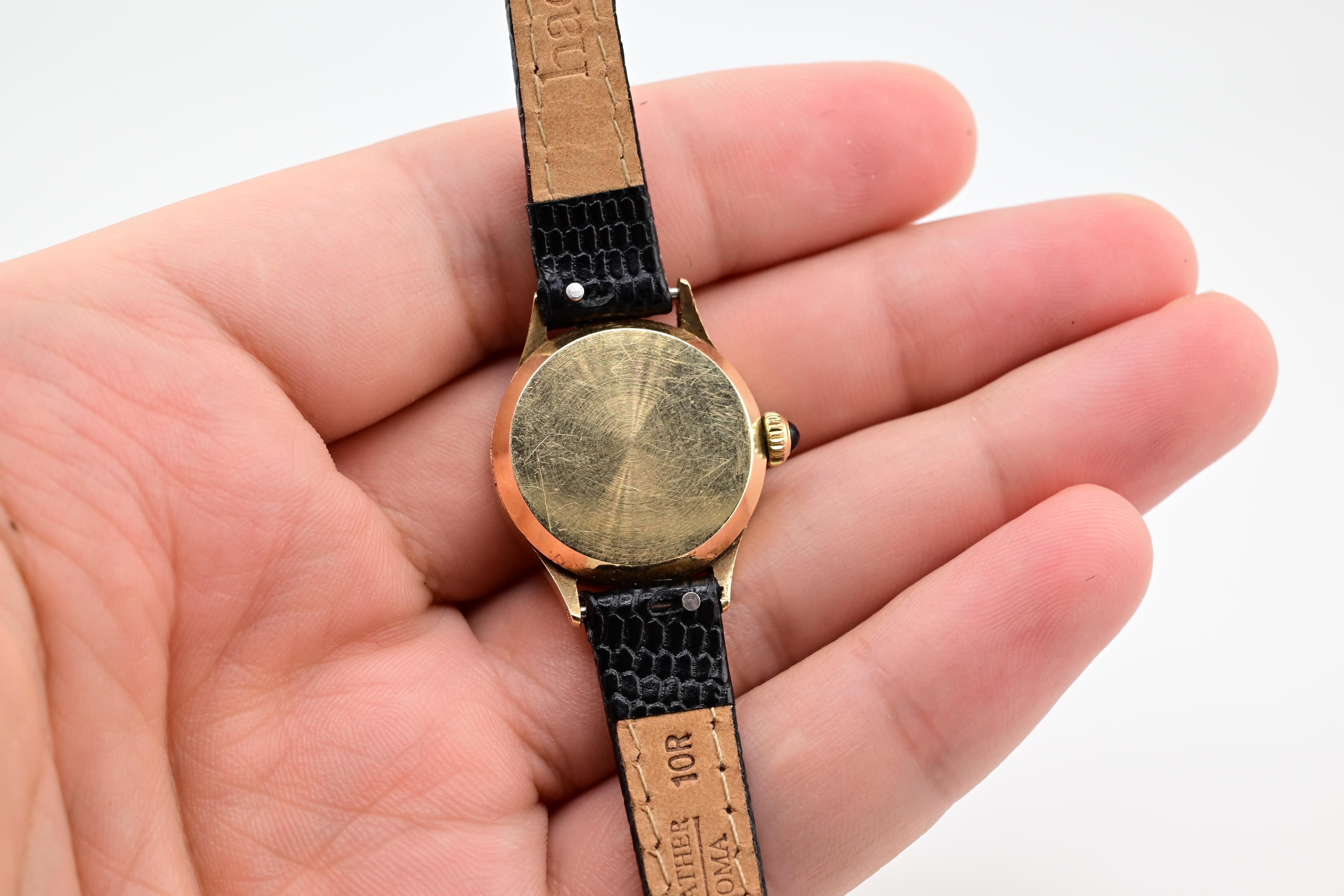 Gorgeous 14K Yellow Gold Cartier For Concord Manual Winding For Sale 5