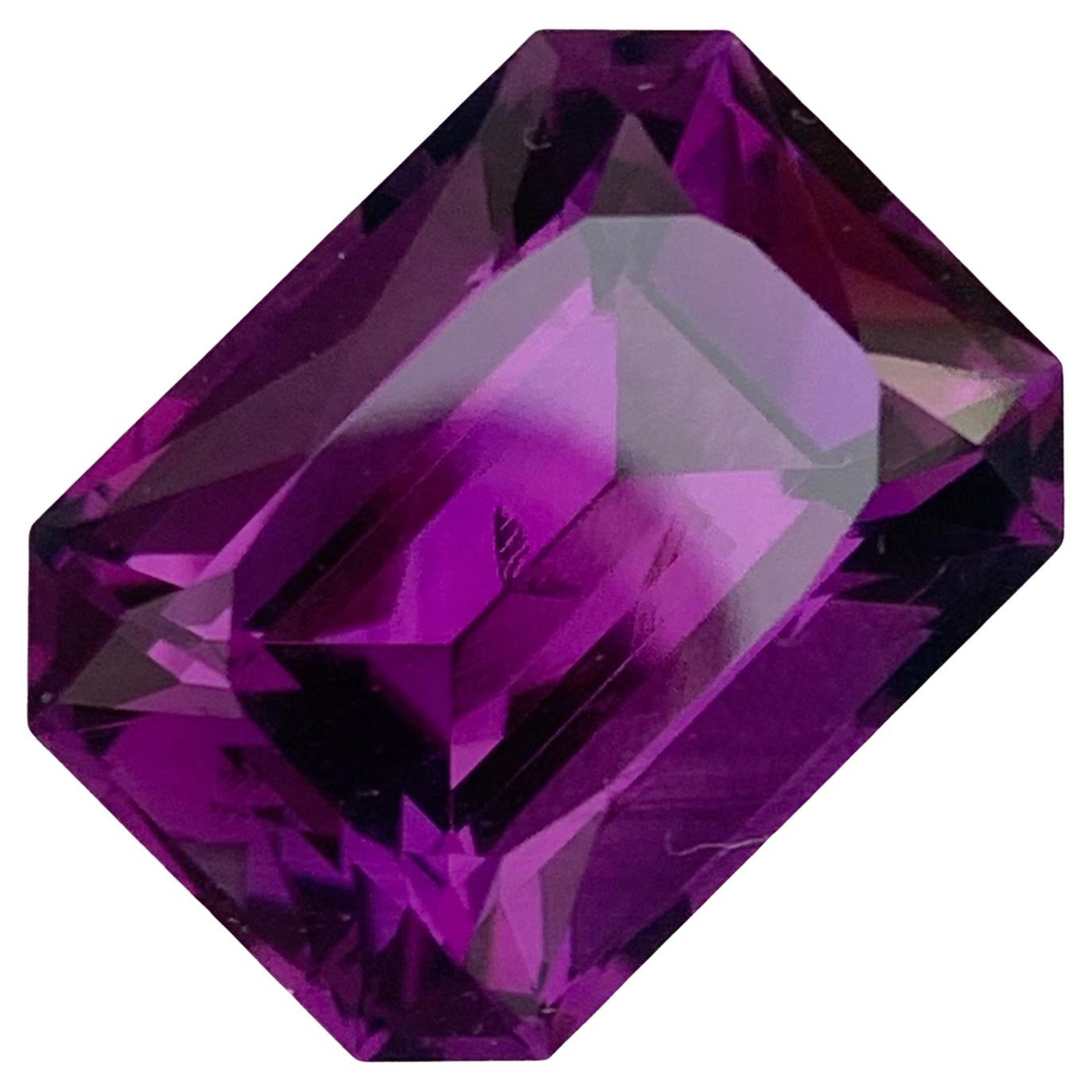 Gorgeous 15.40 Carat Natural Loose Dark Amethyst February Birthstone from Brazil