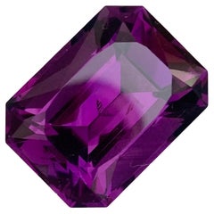 Gorgeous 15.40 Carat Natural Loose Dark Amethyst February Birthstone from Brazil