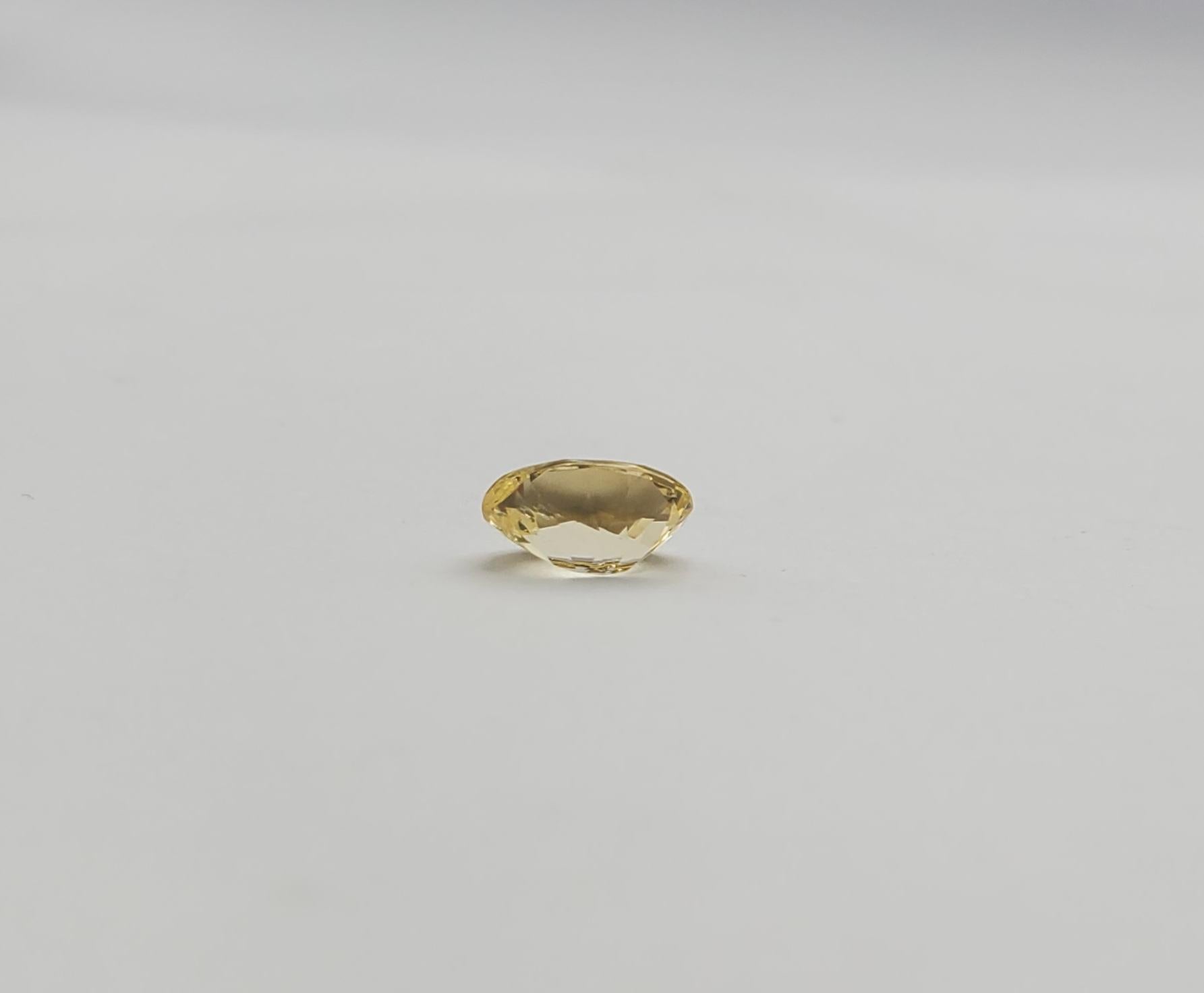 Gorgeous 1.59ct Oval Natural Yellow Sapphire AGL Certified  For Sale 8