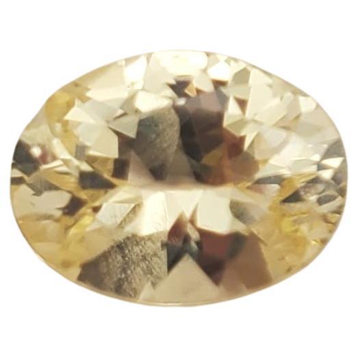 Gorgeous 1.59ct Oval Natural Yellow Sapphire AGL Certified  In Excellent Condition For Sale In Pittsburgh, PA