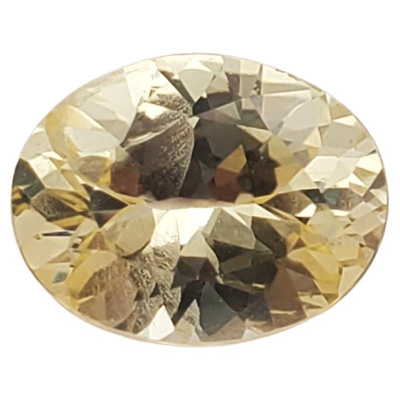 Oval Cut Gorgeous 1.59ct Oval Natural Yellow Sapphire AGL Certified  For Sale