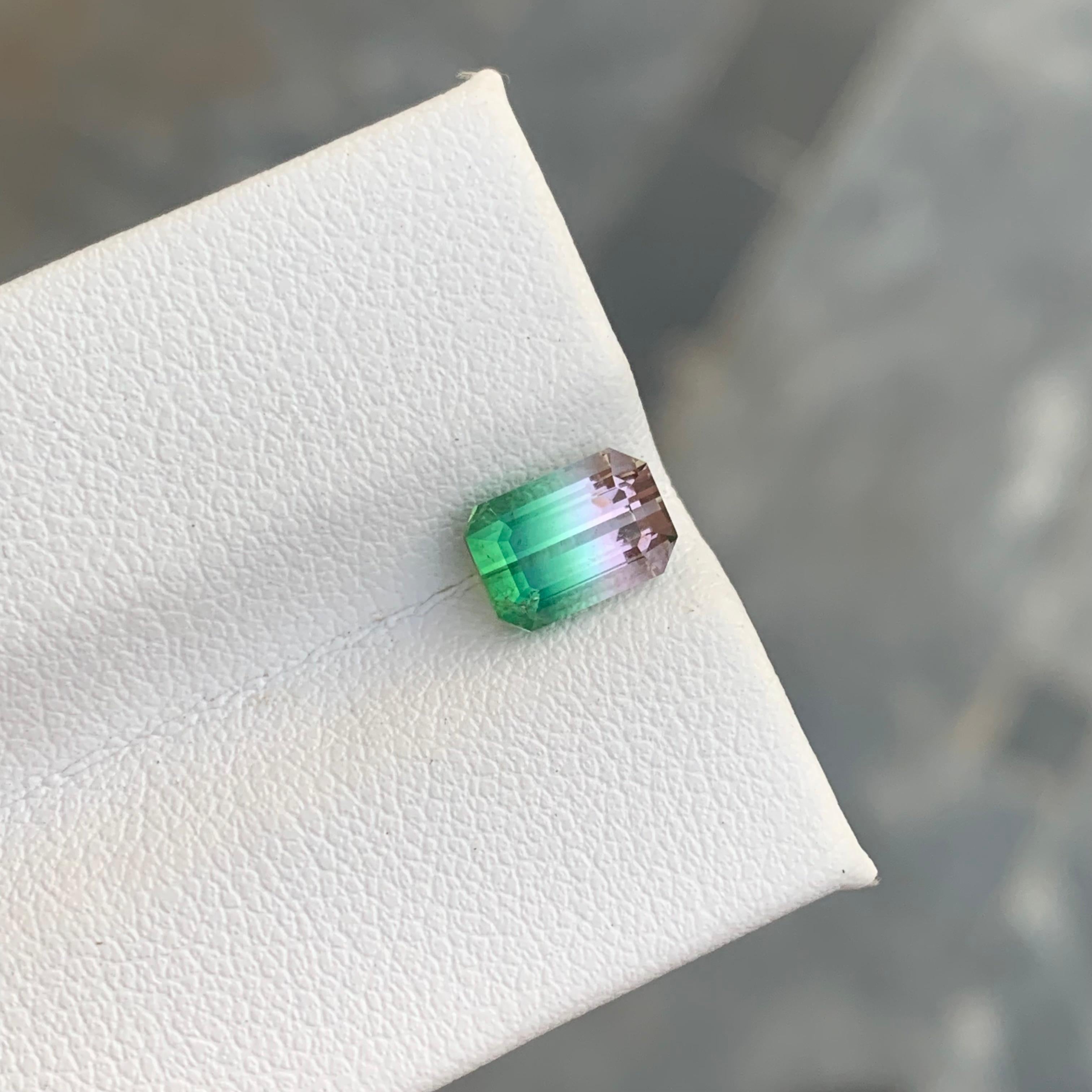 Women's or Men's Gorgeous 1.60 Carat Loose Bicolor Tourmaline From Afghanistan For Ring