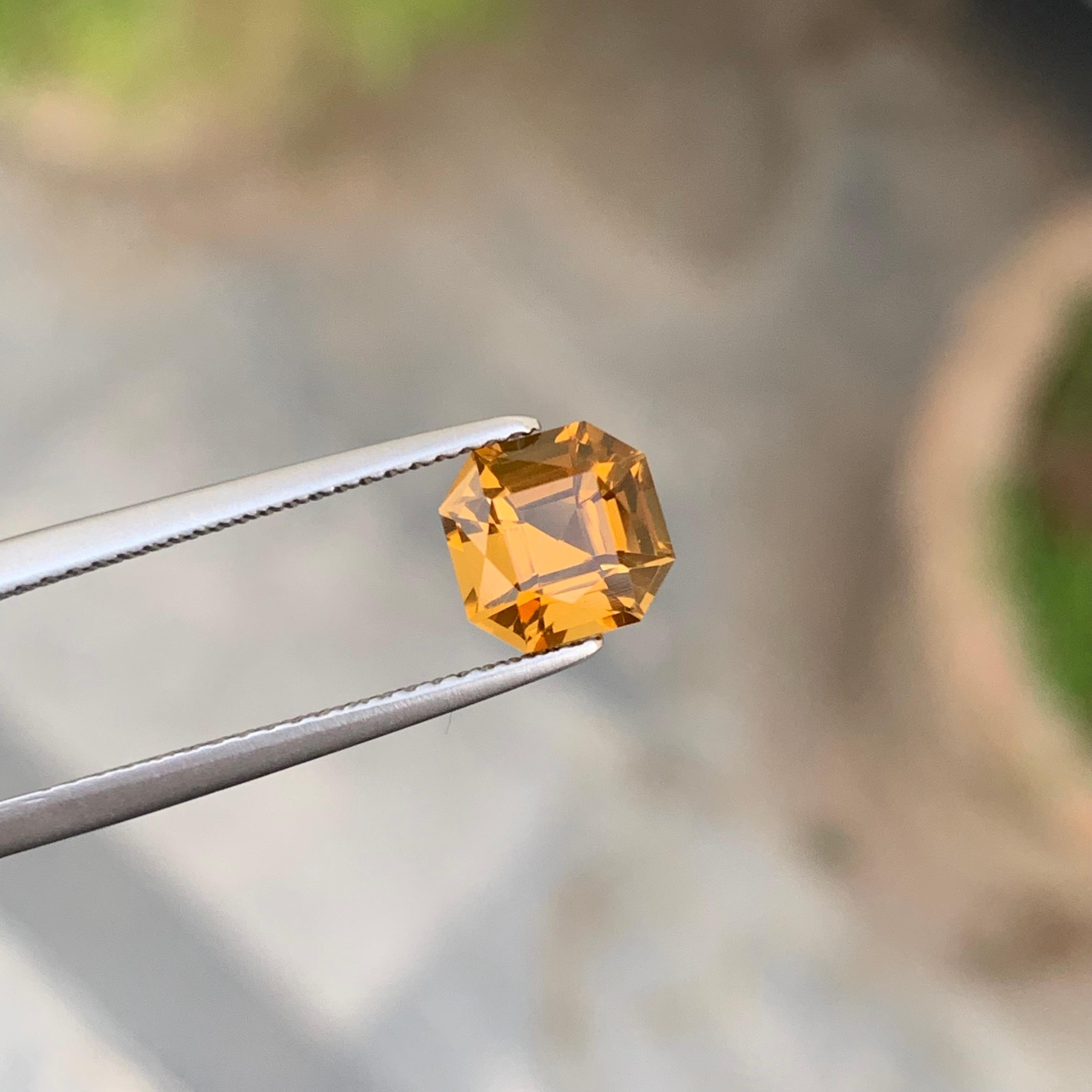 Gorgeous 1.60 Carat Loose Yellow Citrine from Brazil Availabe for Sale For Sale 2