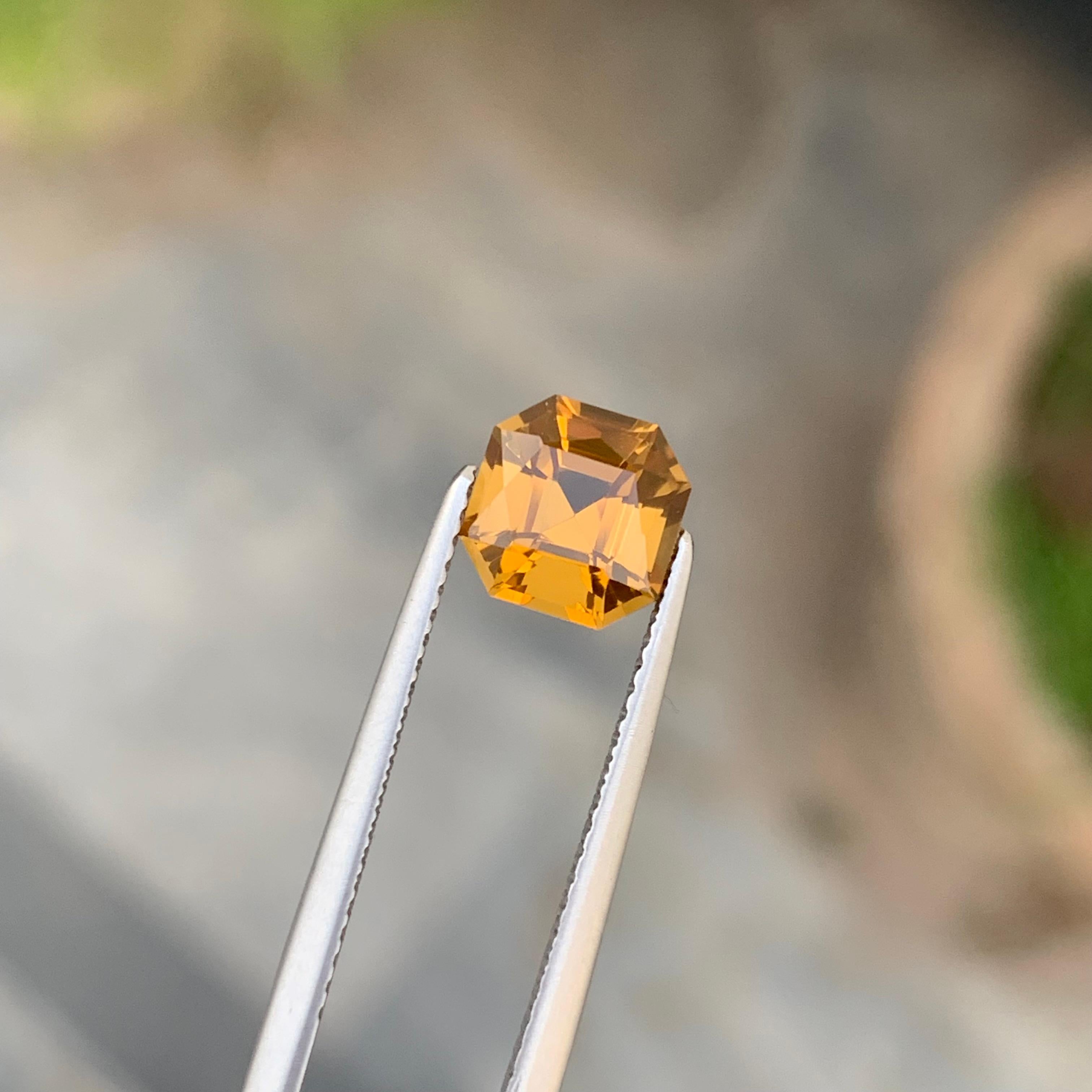Gorgeous 1.60 Carat Loose Yellow Citrine from Brazil Availabe for Sale For Sale 3