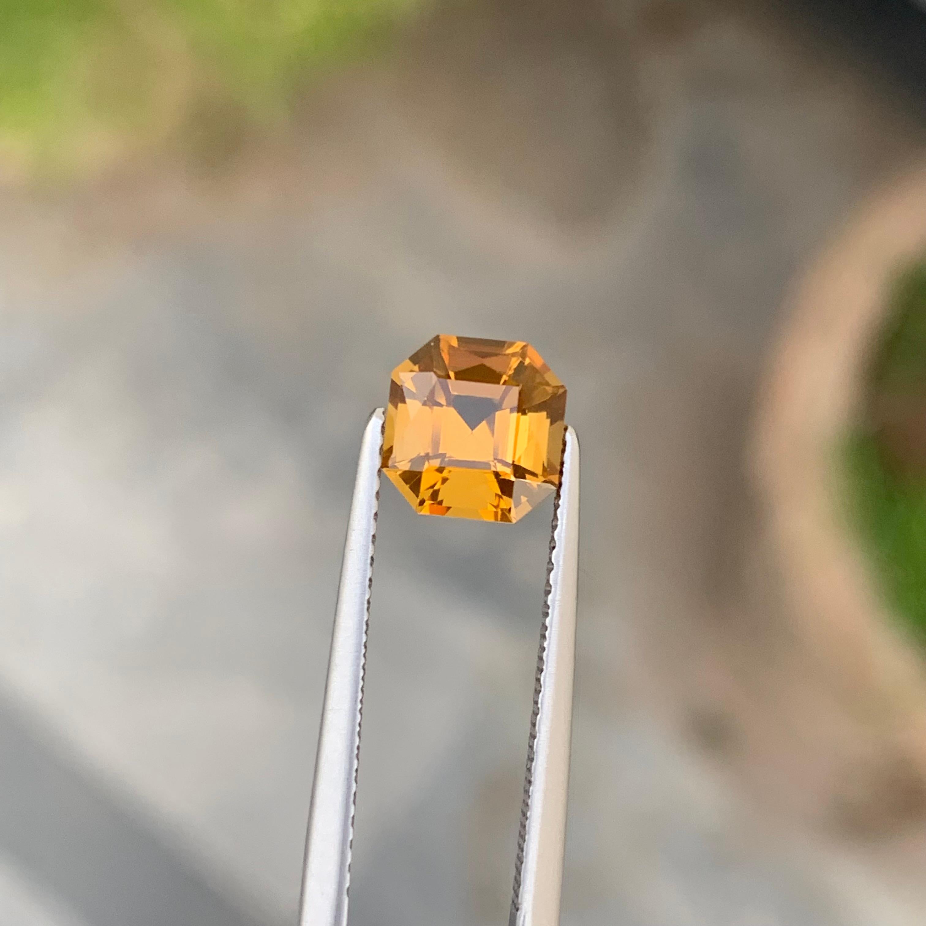 Gorgeous 1.60 Carat Loose Yellow Citrine from Brazil Availabe for Sale For Sale 4