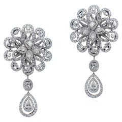 Gorgeous 18 Karat Gold and Diamonds Wedding Earring