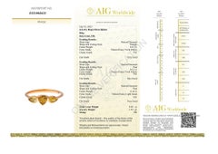 Gorgeous 18k Pink Gold 3 Stone Ring with 0.3ct Natural Diamonds AIG Certificate