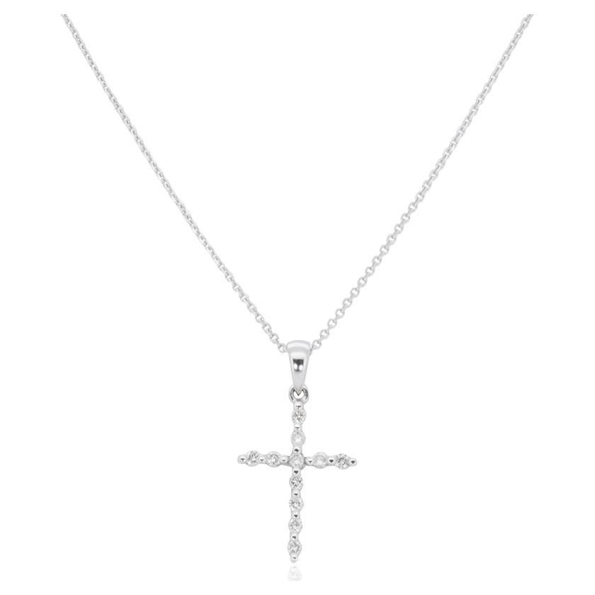 Collier Croix Délicat Pour Femme, Plaqué Or 18 Carats, Chaîne Box Et Fermoir Lobster, Neuf