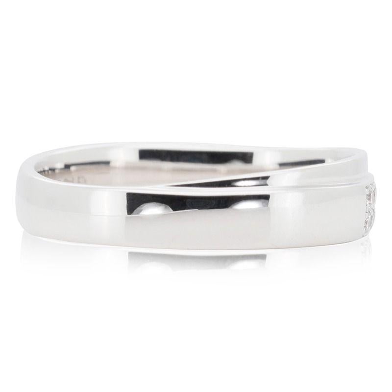 Wunderschner 18 Karat Weigold Pav-Ring mit 0,36 Karat natrlichen Diamanten Damen