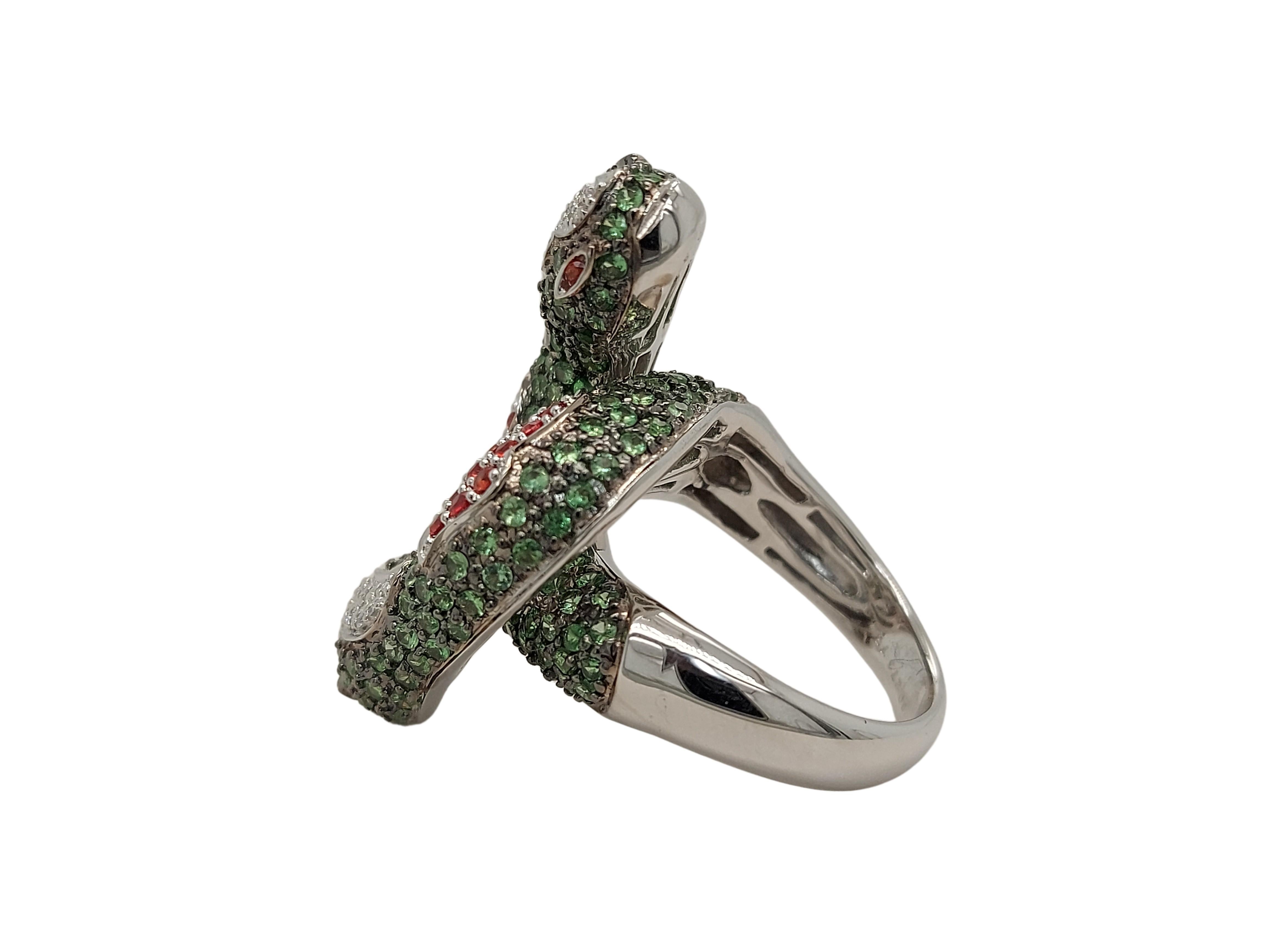gucci double snake ring