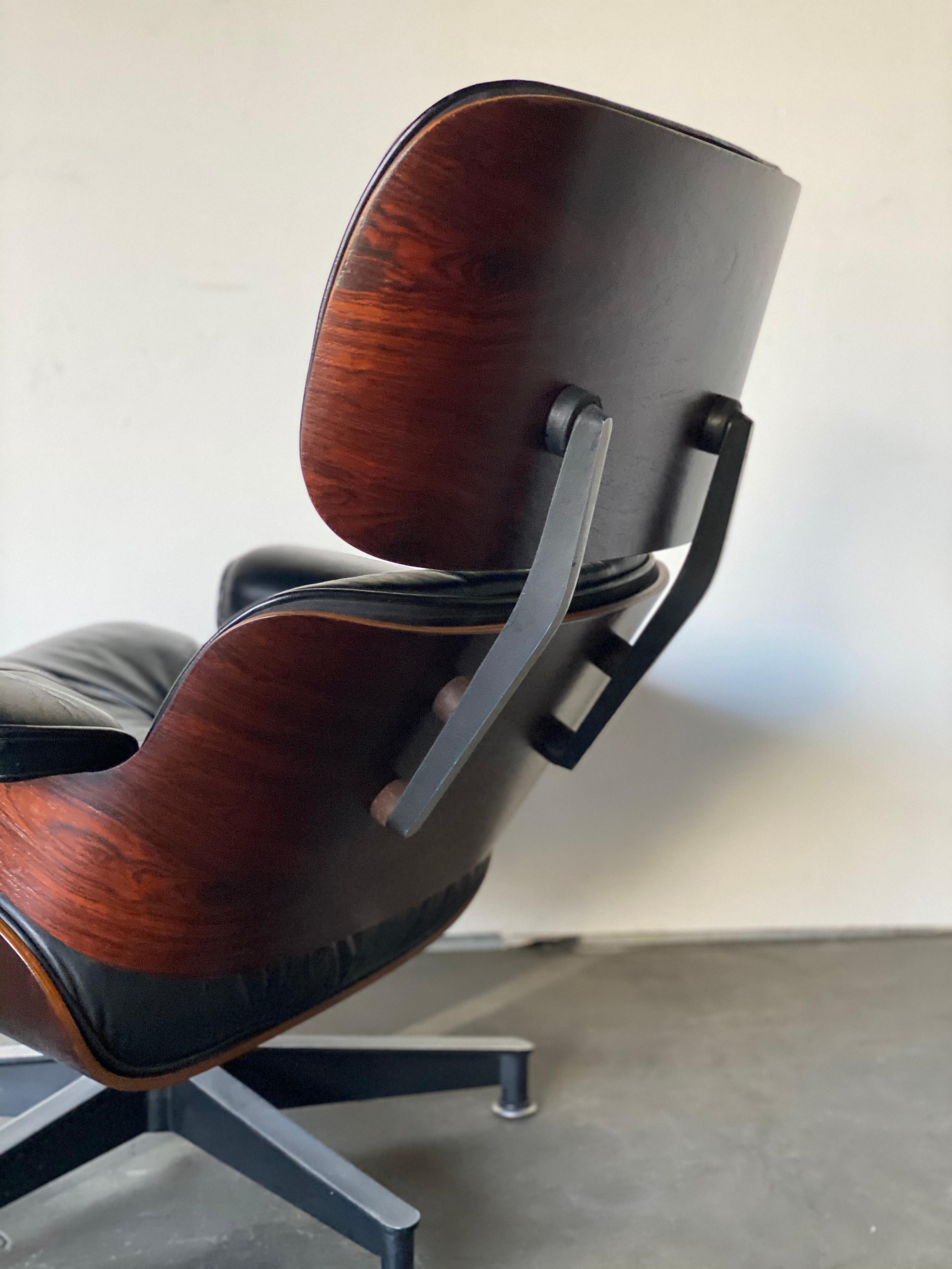 Gorgeous 1960s Herman Miller Eames Lounge Chair and Ottoman 3