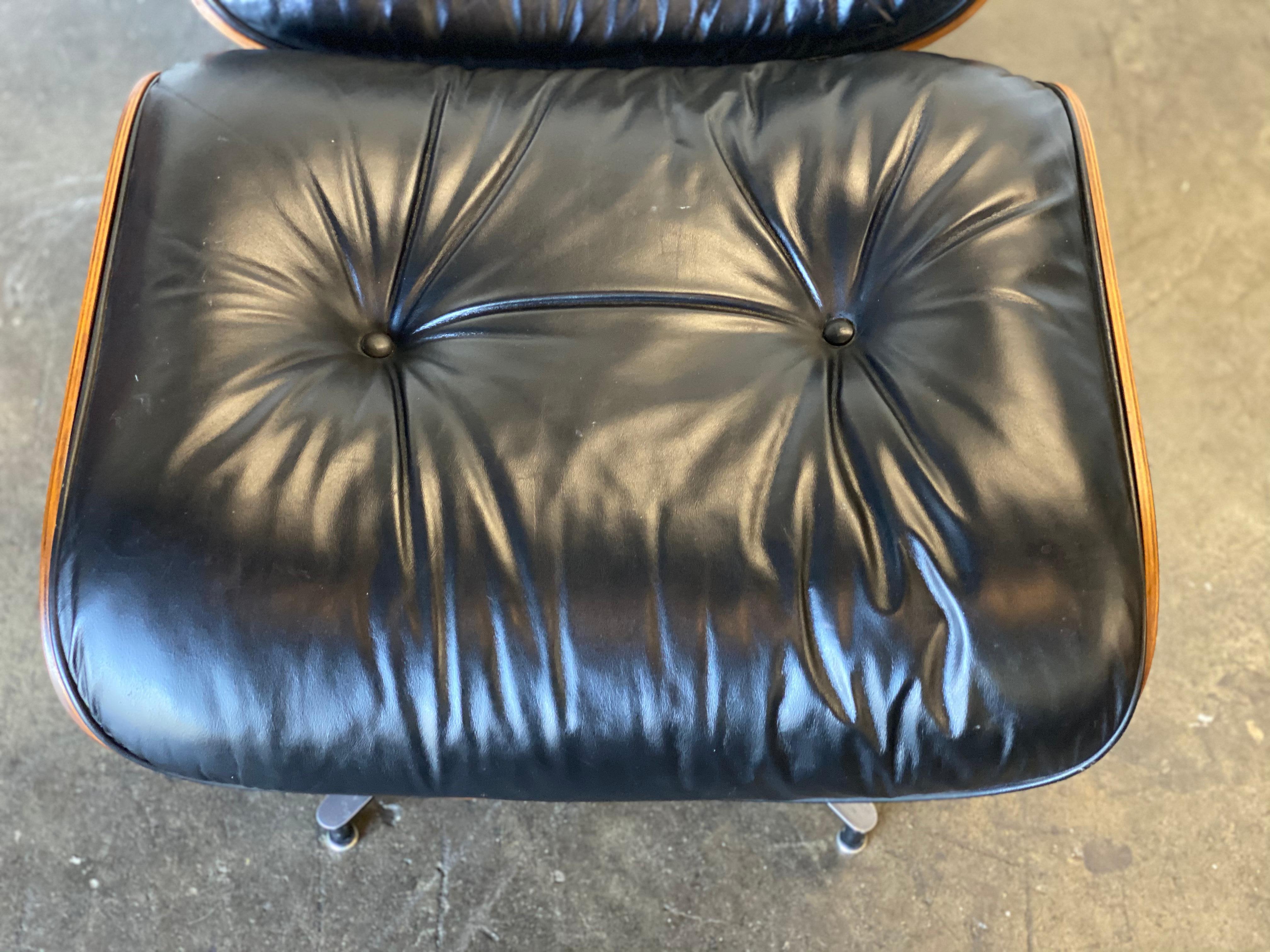 Gorgeous 1960s Herman Miller Eames Lounge Chair and Ottoman 9