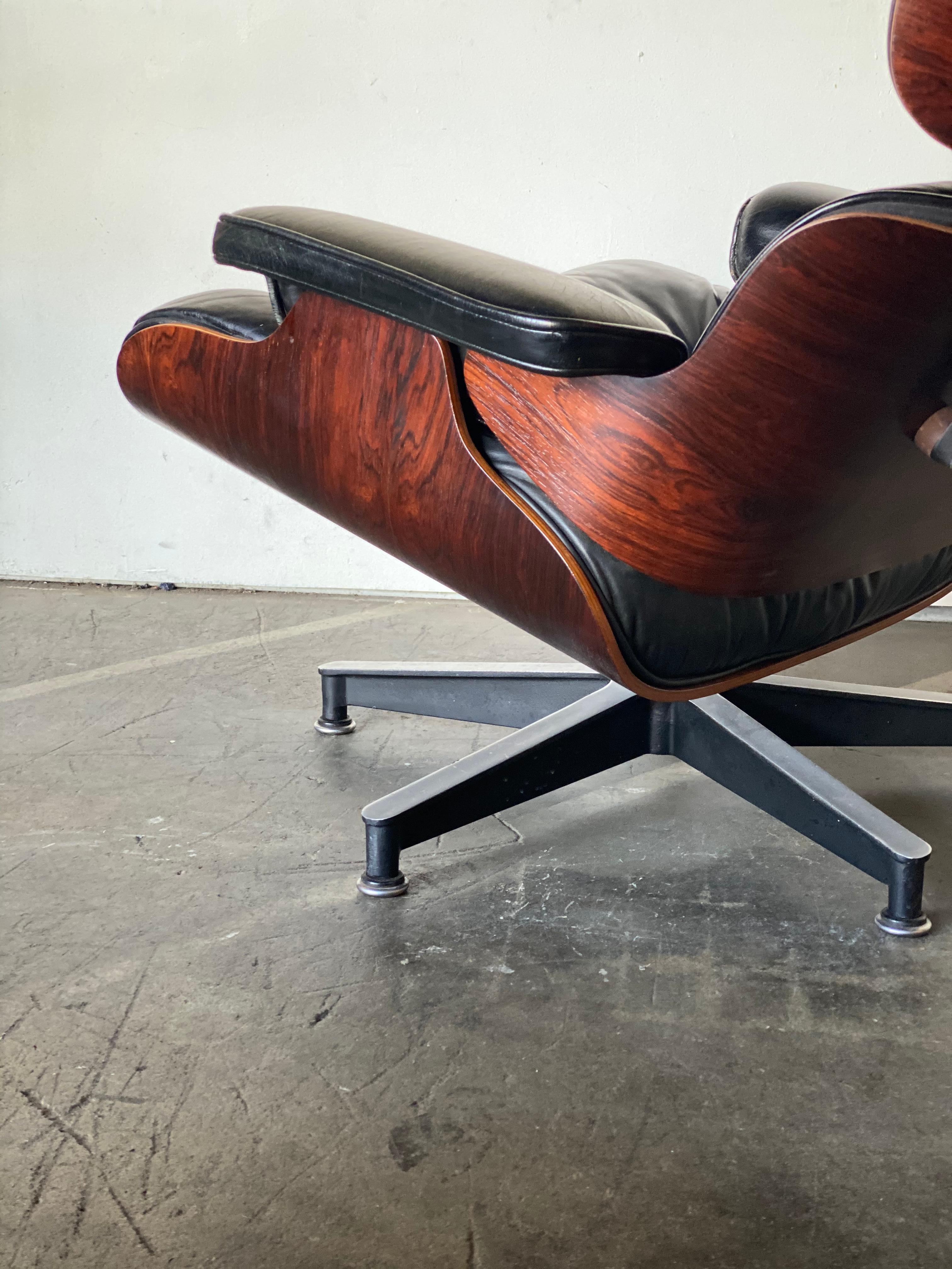Gorgeous 1960s Herman Miller Eames Lounge Chair and Ottoman 2
