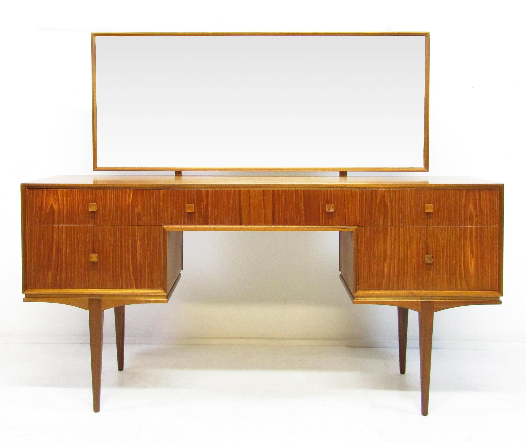 British Gorgeous 1960s Mid-Century Modern Desk or Dressing Table in Teak by McIntosh