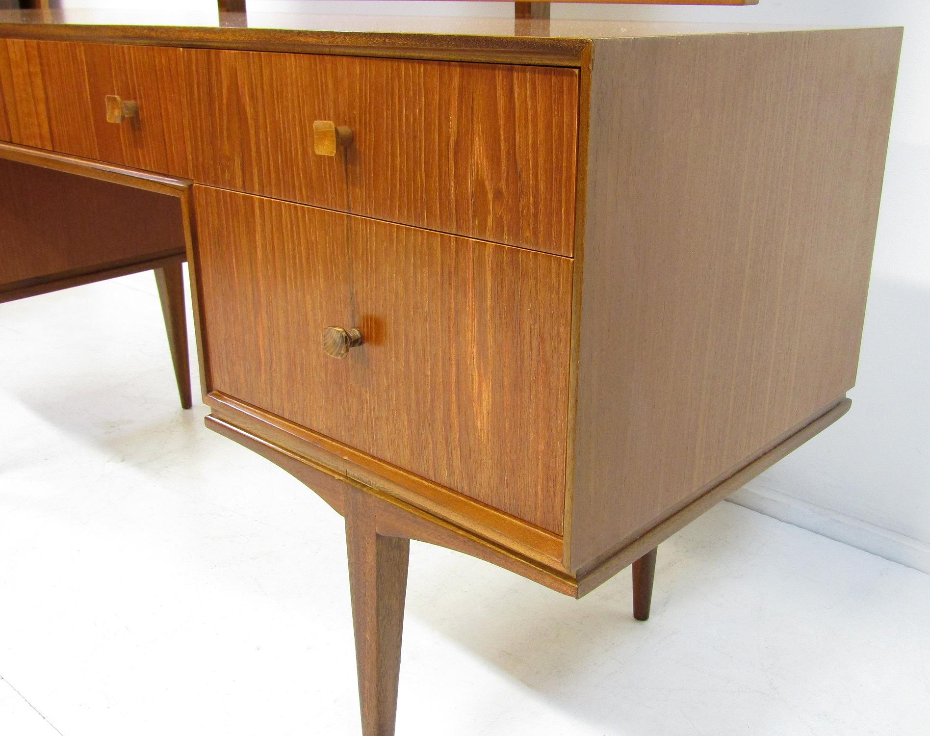 Gorgeous 1960s Mid-Century Modern Desk or Dressing Table in Teak by McIntosh 2
