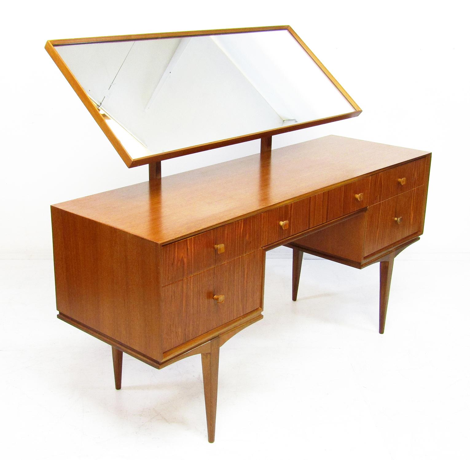 Gorgeous 1960s Mid-Century Modern Desk or Dressing Table in Teak by McIntosh 4